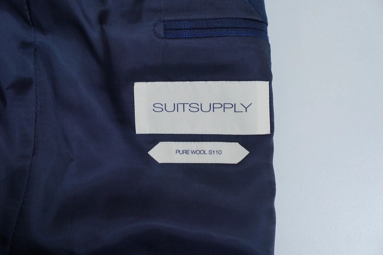 Suitsupply Men Suitsupply Blazer Washington Peak Wool S110 Blue UK/US40 Size 40R - 4 Thumbnail