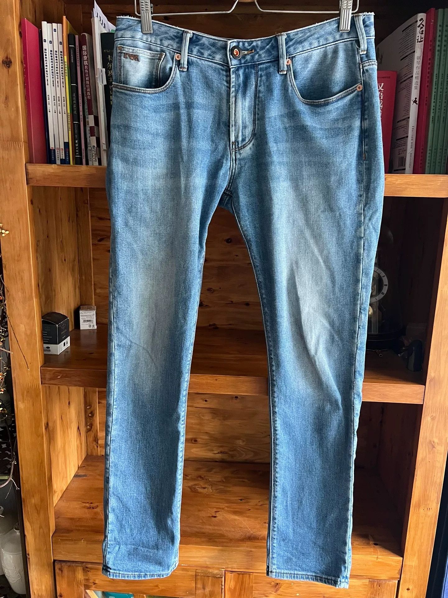 Emporio Armani Emporio Armani Washed Aged Jeans Size US 32 / EU 48 - 1 Thumbnail