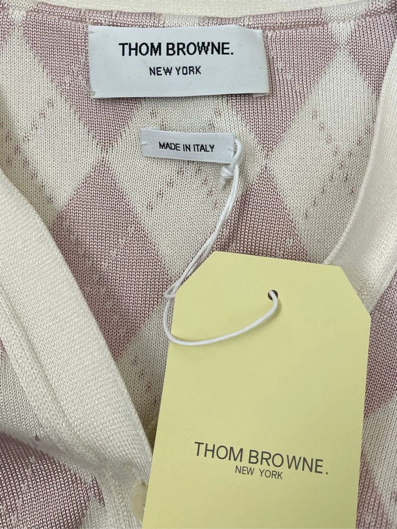 Thom Browne Thom browne White and purple color-matched diamond checkere Size XS / US 0-2 / IT 36-38 - 6 Thumbnail