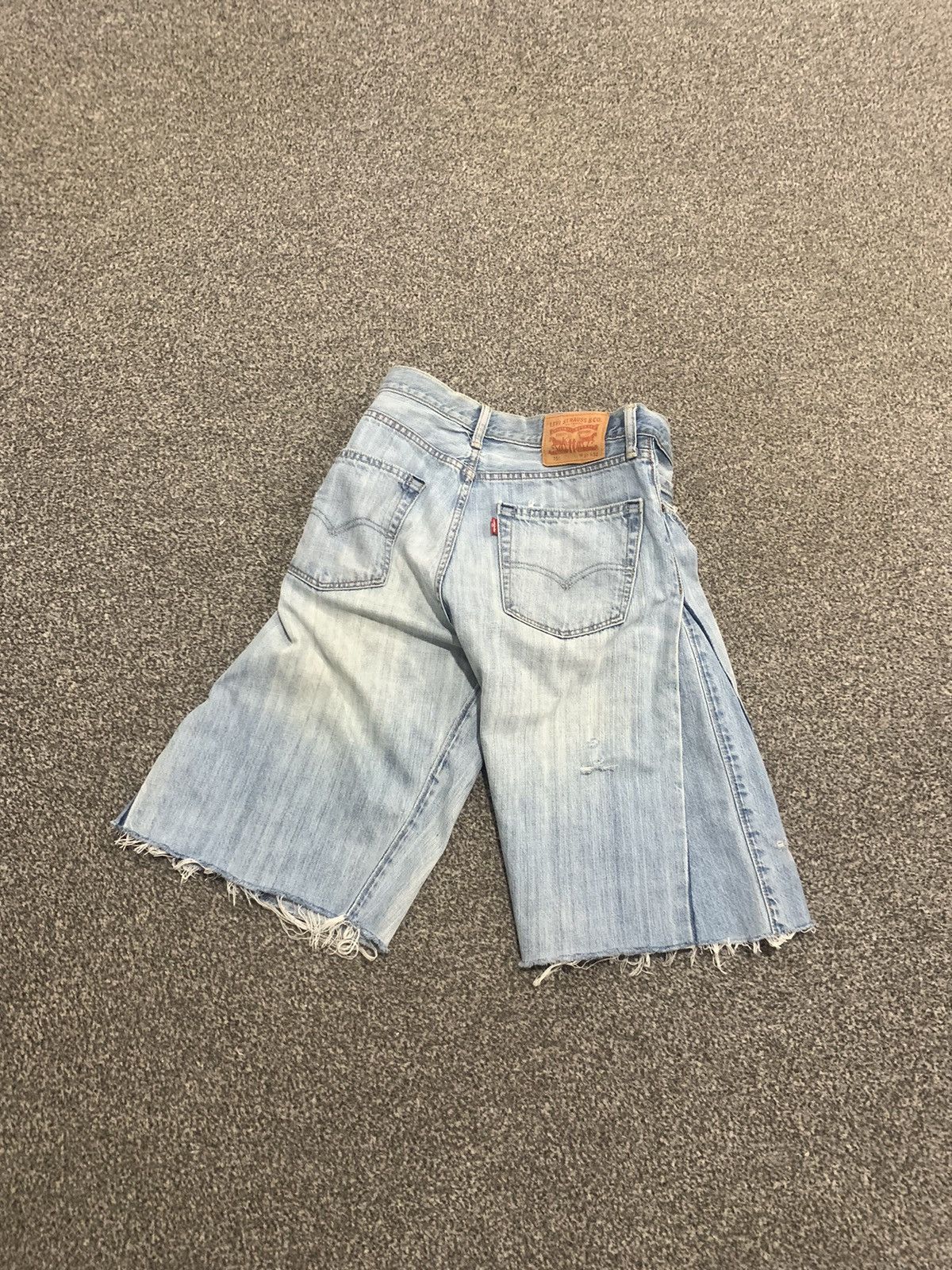 Levi's Vintage Clothing Y2K Wide Leg Levis Jorts Japanese Style Size US 31 - 1 Thumbnail