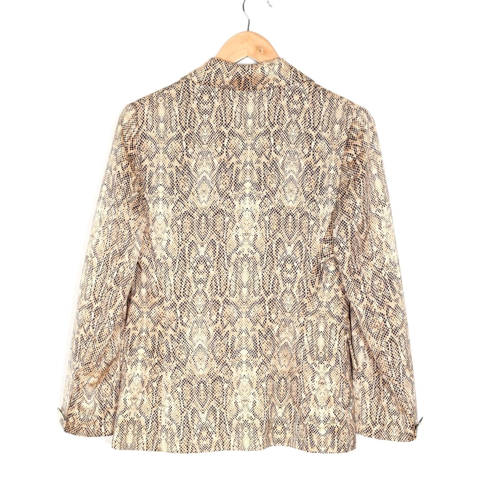 Vintage MARINA SITBON KAMOSHO MAGDA Blazer Women Snake Print Blazer Jacket Multicoloured 42 FRANCE Vintage Womens genau Size M / US 6-8 / IT 42-44 - 3 Thumbnail
