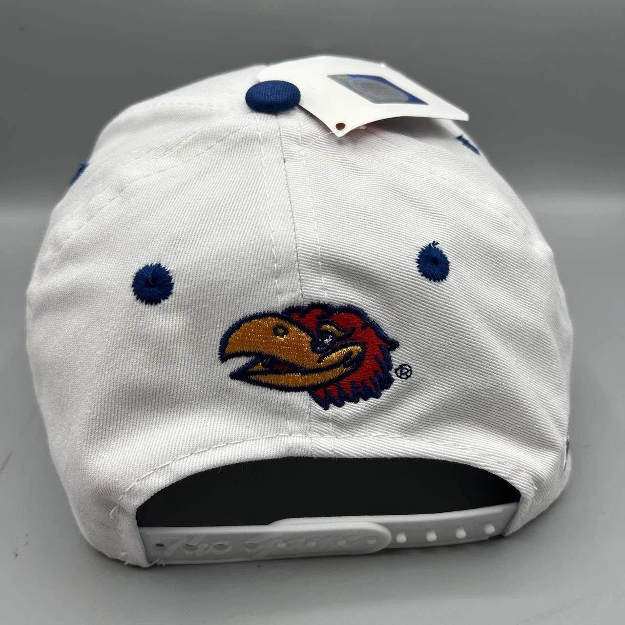 The Game Kansas Jayhawks Hat Men White Blue The Game Snap Back Cotton Size ONE SIZE - 7 Thumbnail