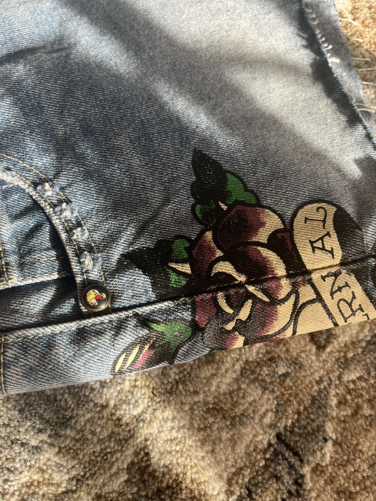 Ed Hardy ETERNAL LOVE MINI SHORTS Size 24" / US 00 / IT 34 - 5 Thumbnail
