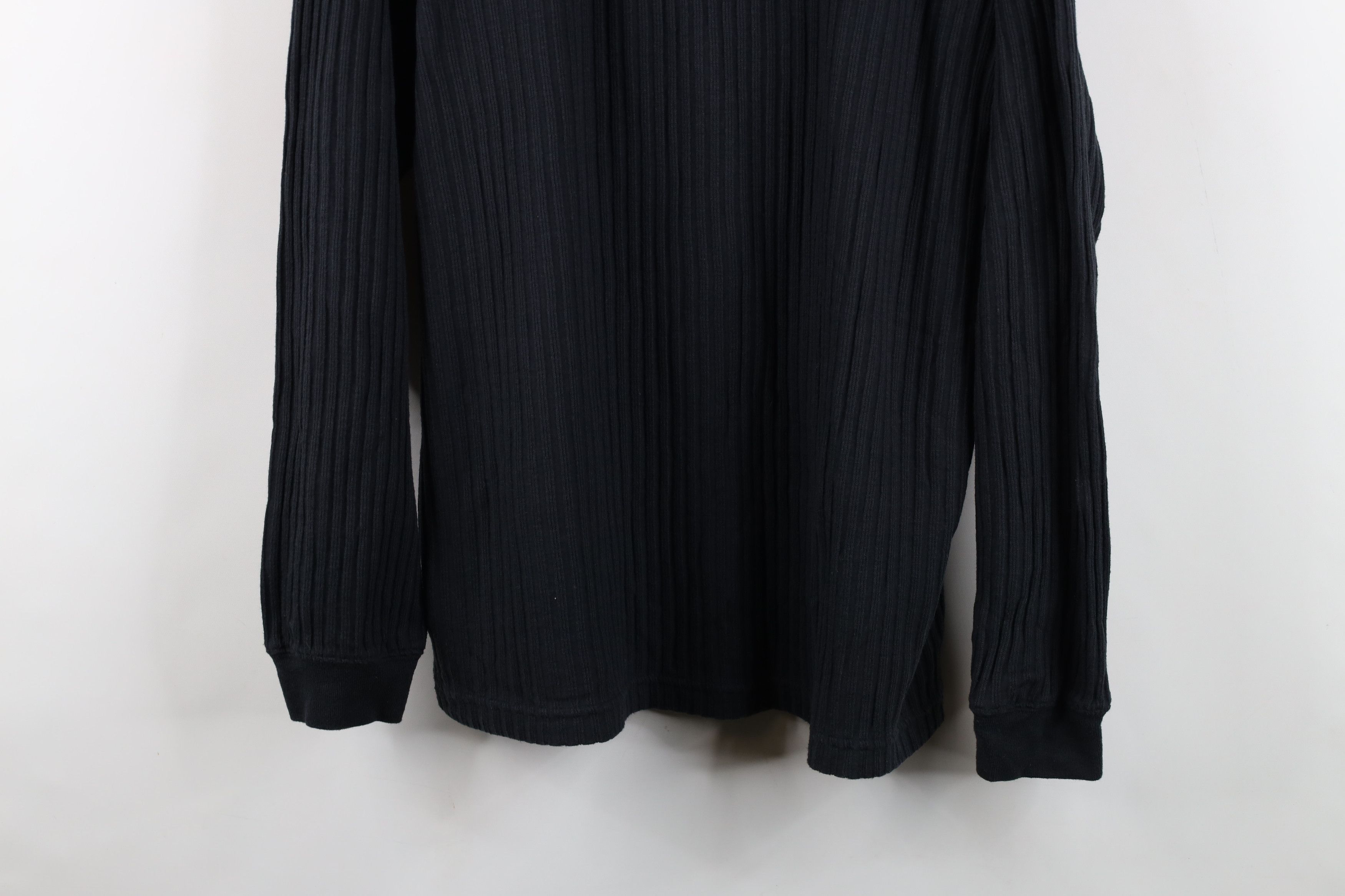 Vintage Vintage 90s Streetwear Ribbed Long Sleeve Henley T-Shirt Size US L / EU 52-54 / 3 - 3 Thumbnail