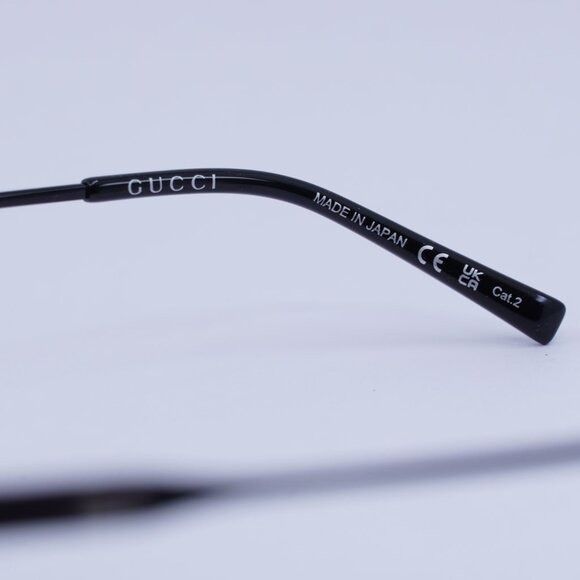Gucci 🕶️ New Gucci GG1875S 004 Sunglasses - Black Frame, Blue Size ONE SIZE - 8 Thumbnail