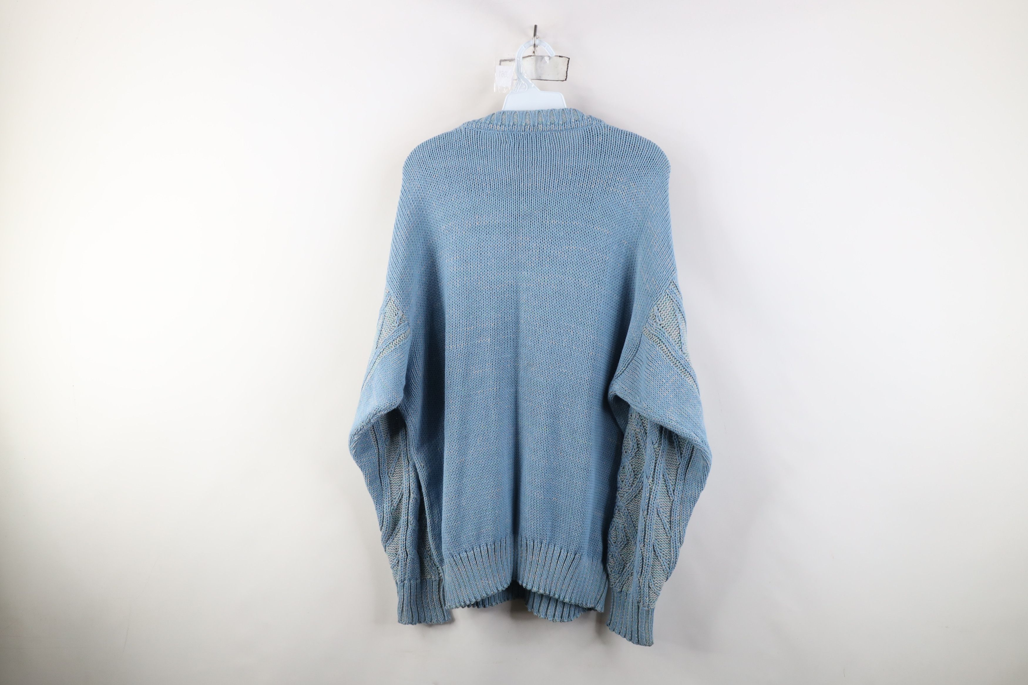 Vintage Vintage 70s Streetwear Cable Knit Fisherman Crewneck Sweater Size US L / EU 52-54 / 3 - 8 Thumbnail