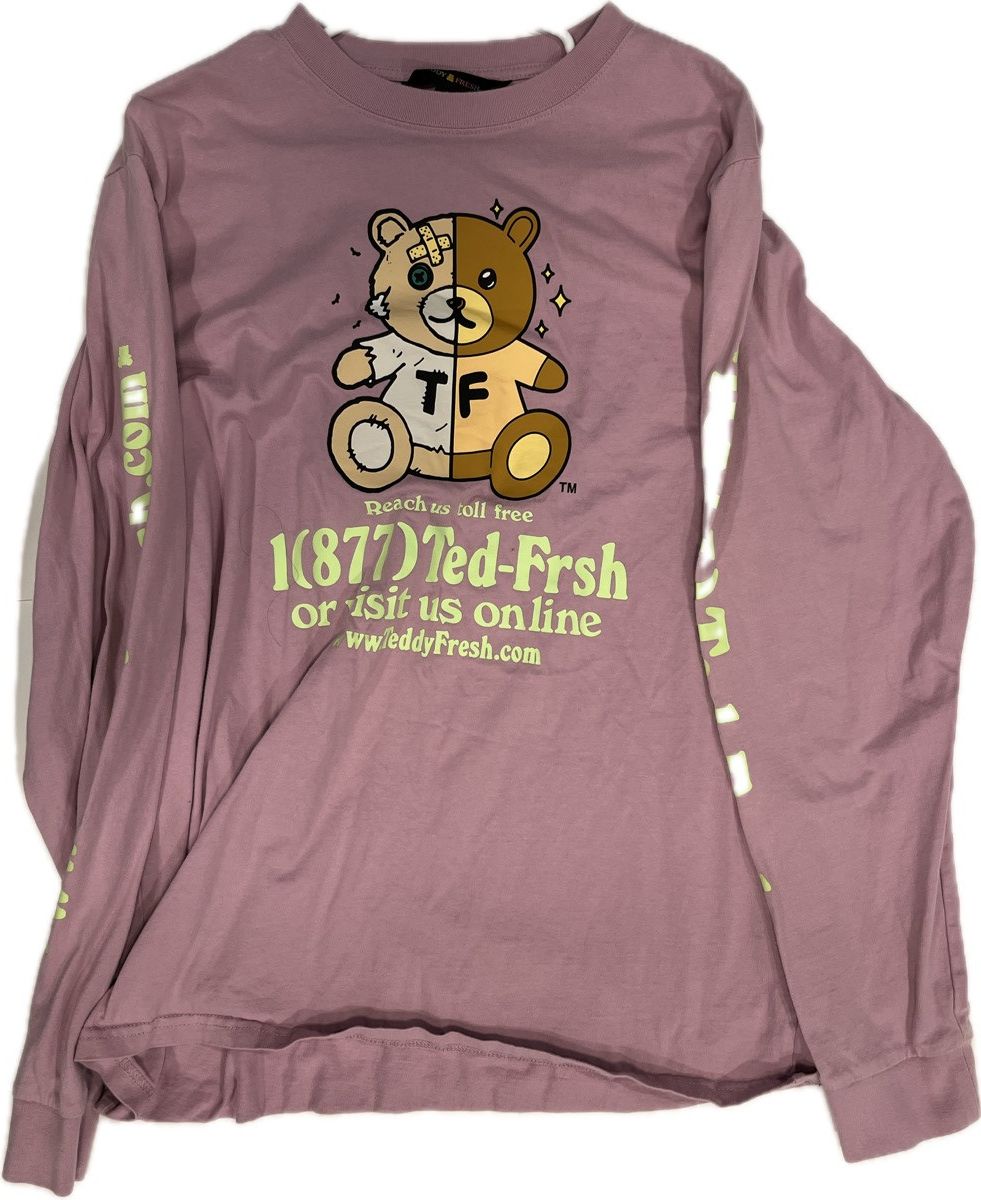 Teddy Fresh Teddy Fresh Brown Bear Pink Longsleeve - Medium Size US M / EU 48-50 / 2 - 2 Thumbnail