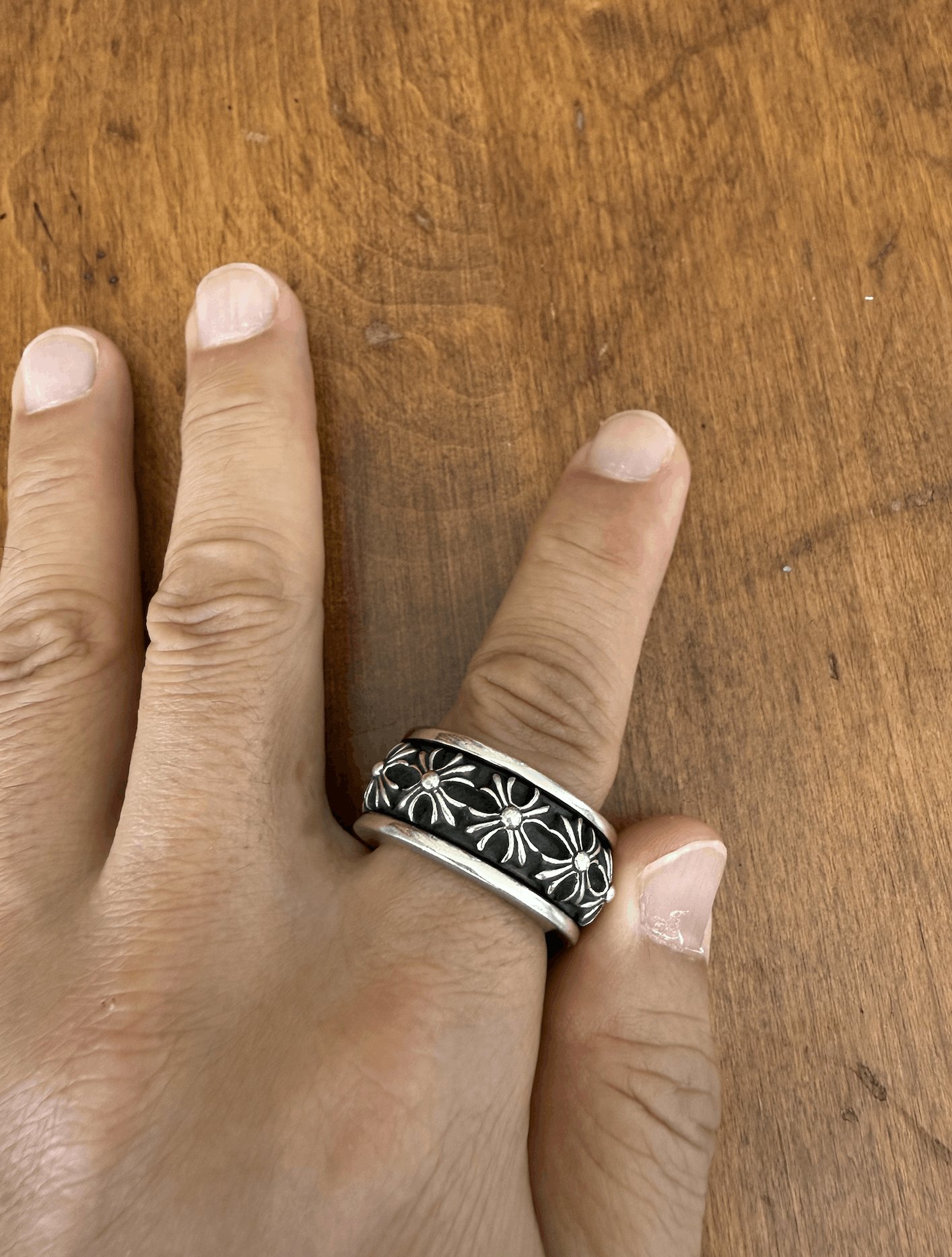 Chrome Hearts Chrome Hearts Spinner CH X Silver Ring Size ONE SIZE - 8 Thumbnail