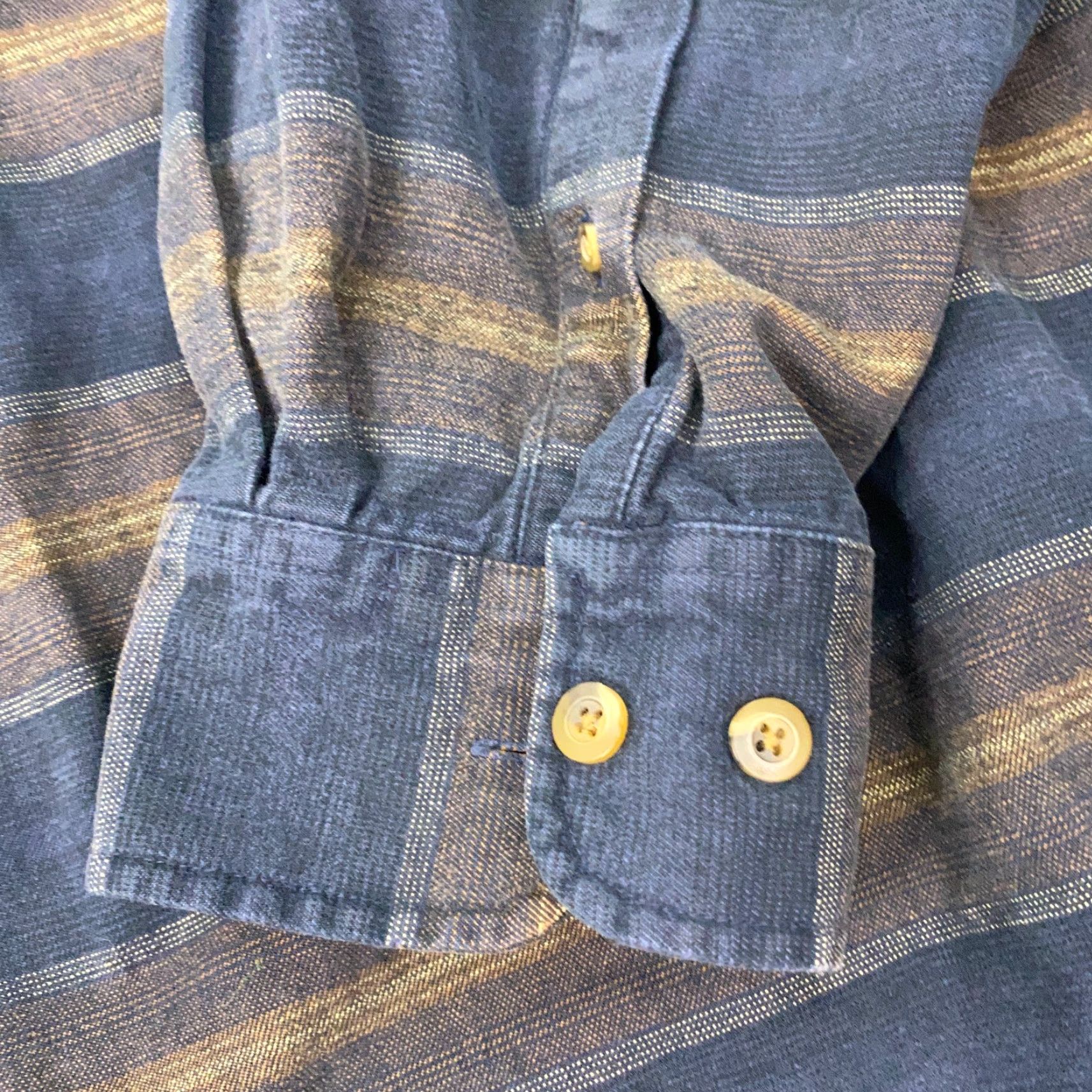 Vintage Cabela's Men’s 2XL Tall Long Sleeve Button-Down Shirt Cotton Flannel Striped Casual Size US XXL / EU 58 / 5 - 4 Thumbnail