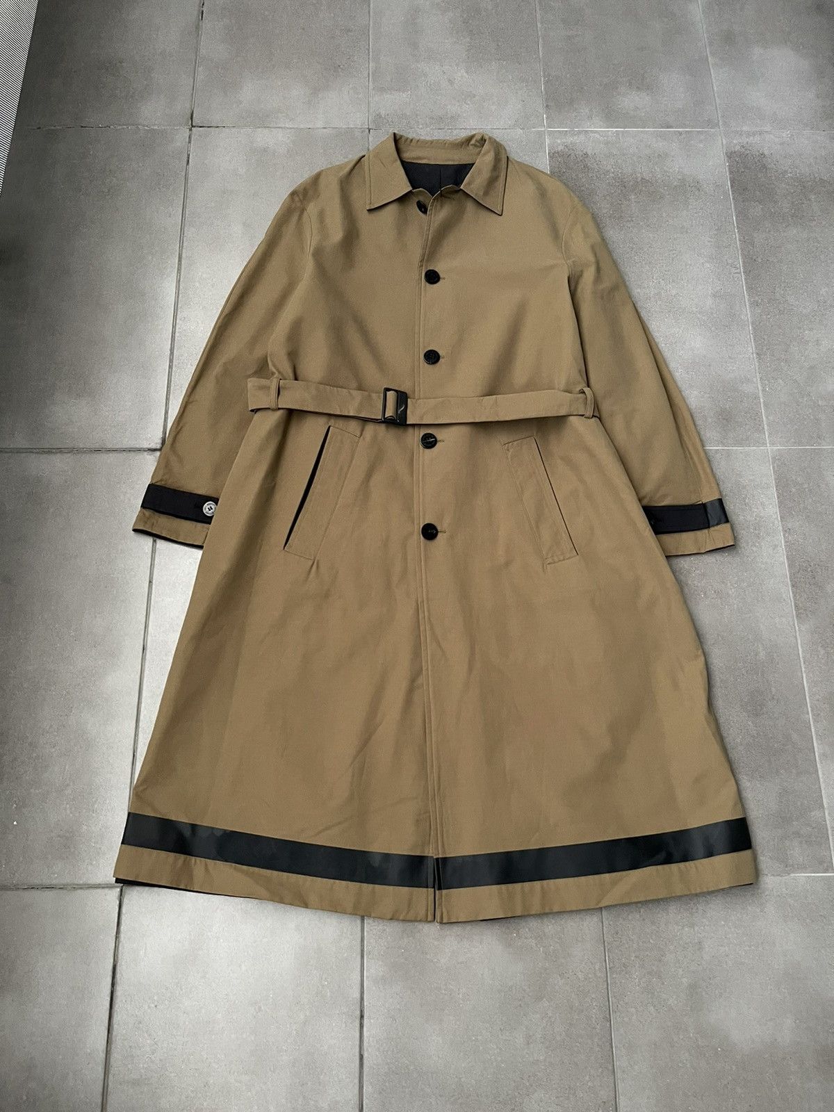Neil Barrett !DS! AW23 Neil Barrett Minimalist Reversible Trench Coat Size US M / EU 48-50 / 2 - 7 Thumbnail