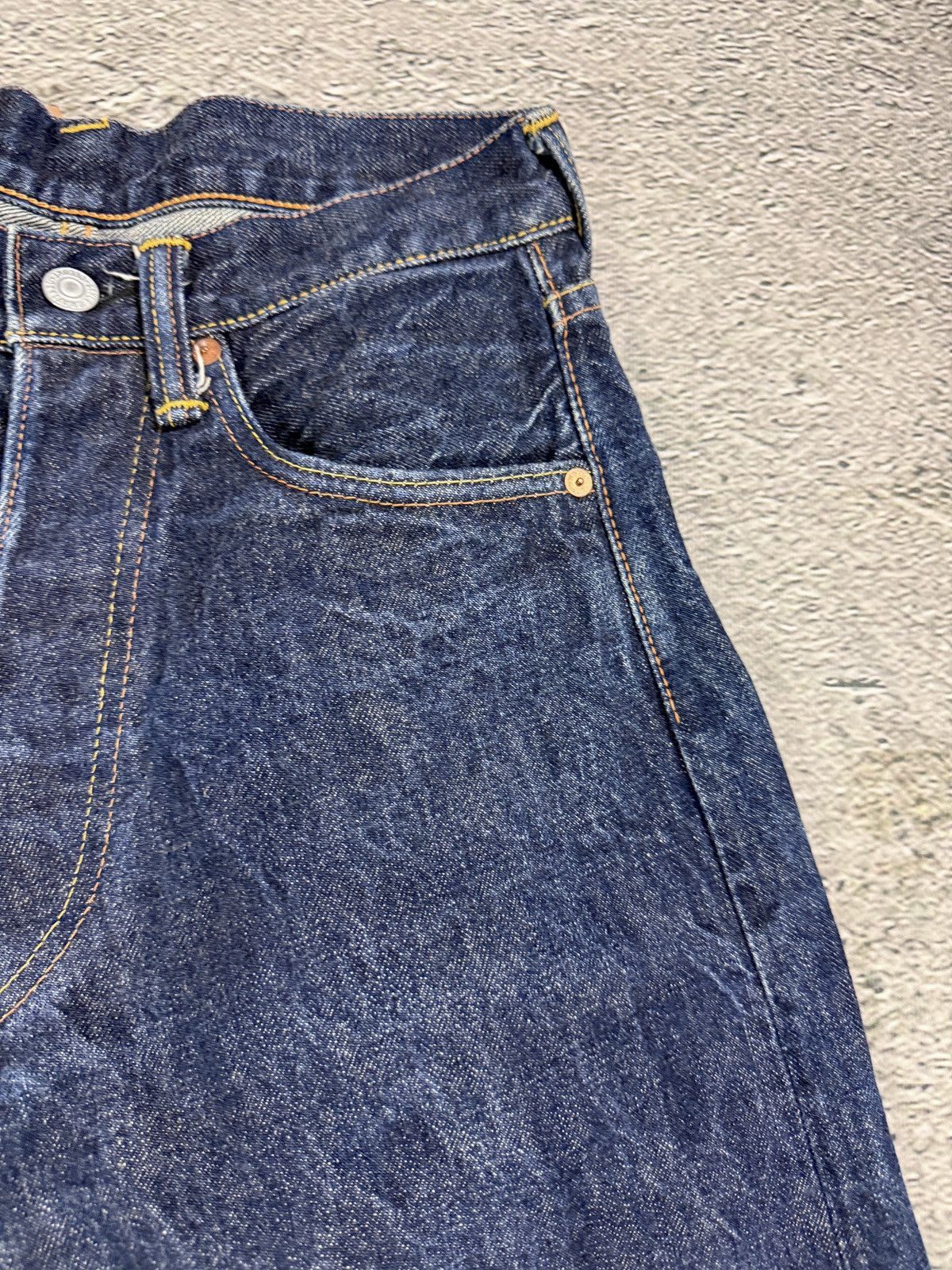Evisu Evisu jeans daicock big logo yellow selvedge denim Japan Size US 28 / EU 44 - 13 Thumbnail