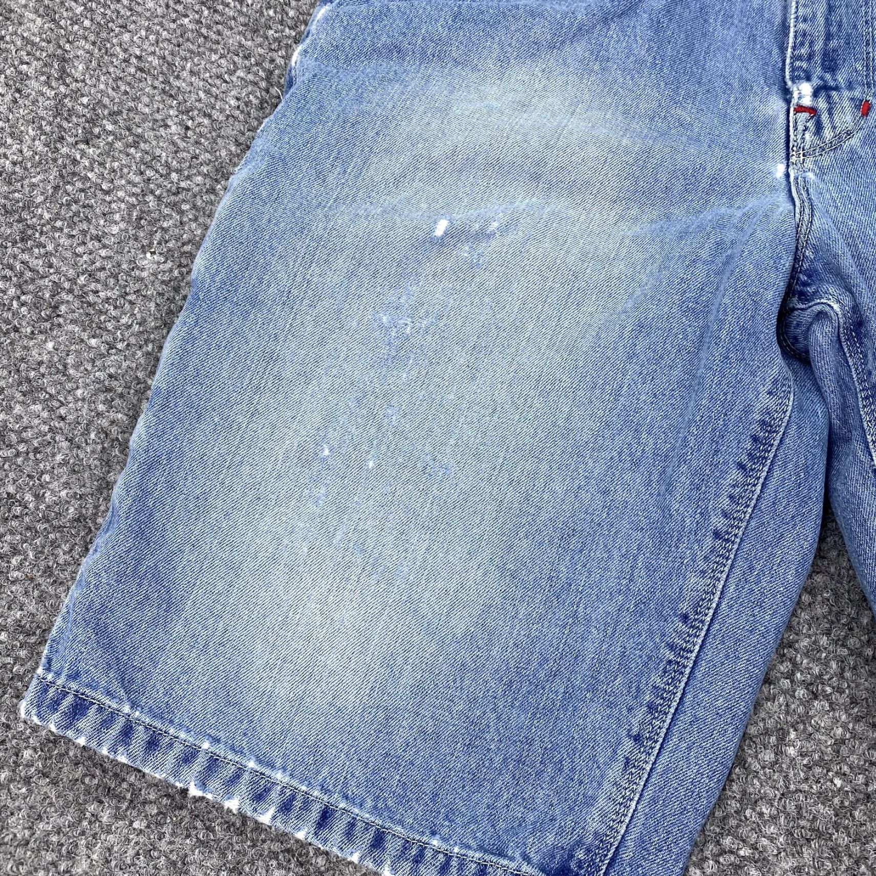 Denime VINTAGE Tommy Jeans Shorts Mens 33 Denim Cargo Distressed 90s Retro Grunge Casual Size US 33 - 4 Thumbnail