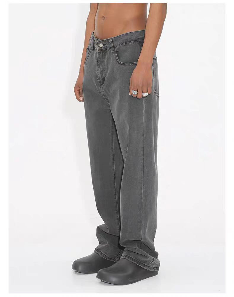 Japanese Brand × Vintage Vintage Street Casual Straight Grey Jeans Size US 32 / EU 48 - 4 Thumbnail