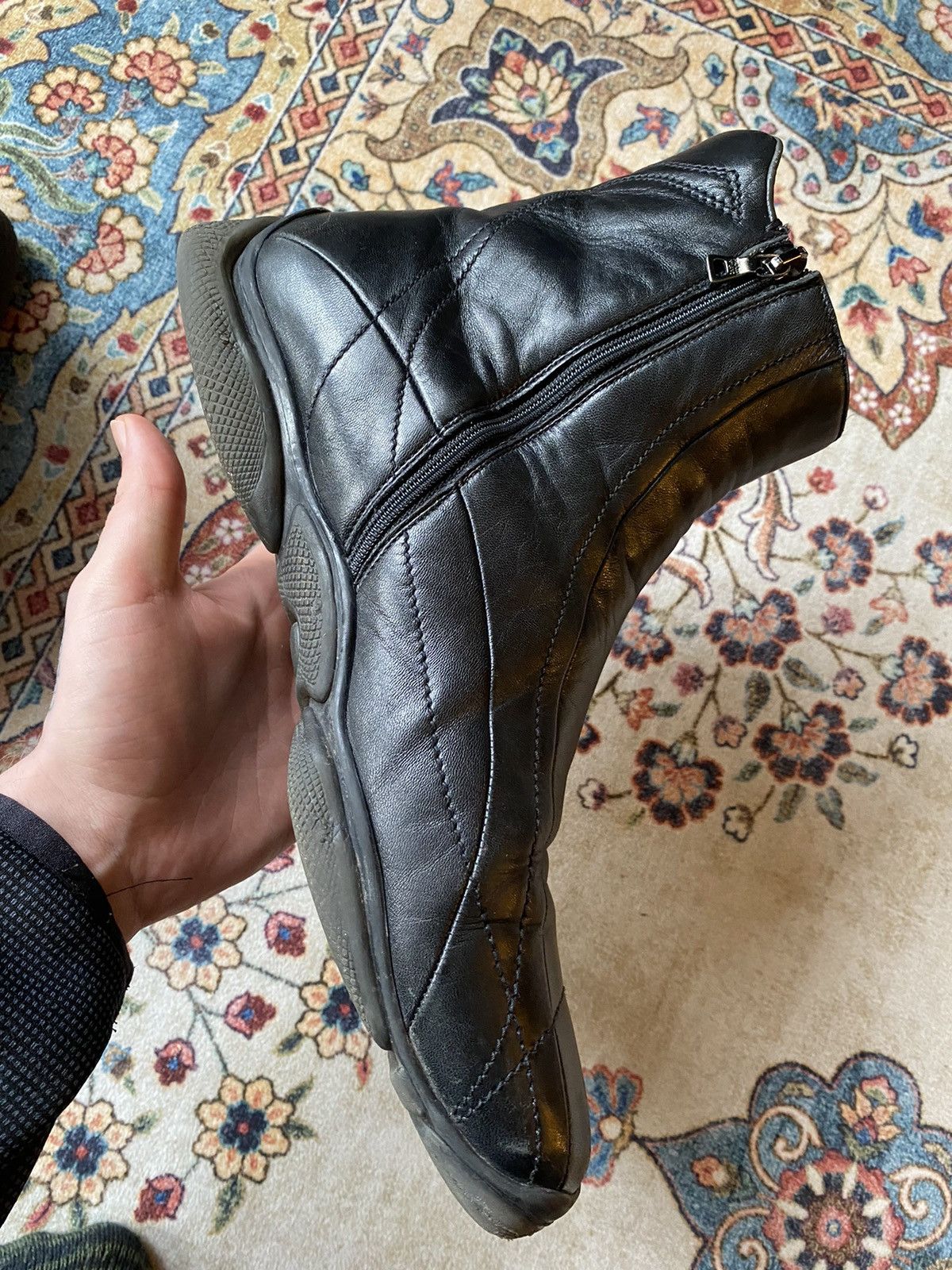 Vintage Prada Archive High-top Leather Boots