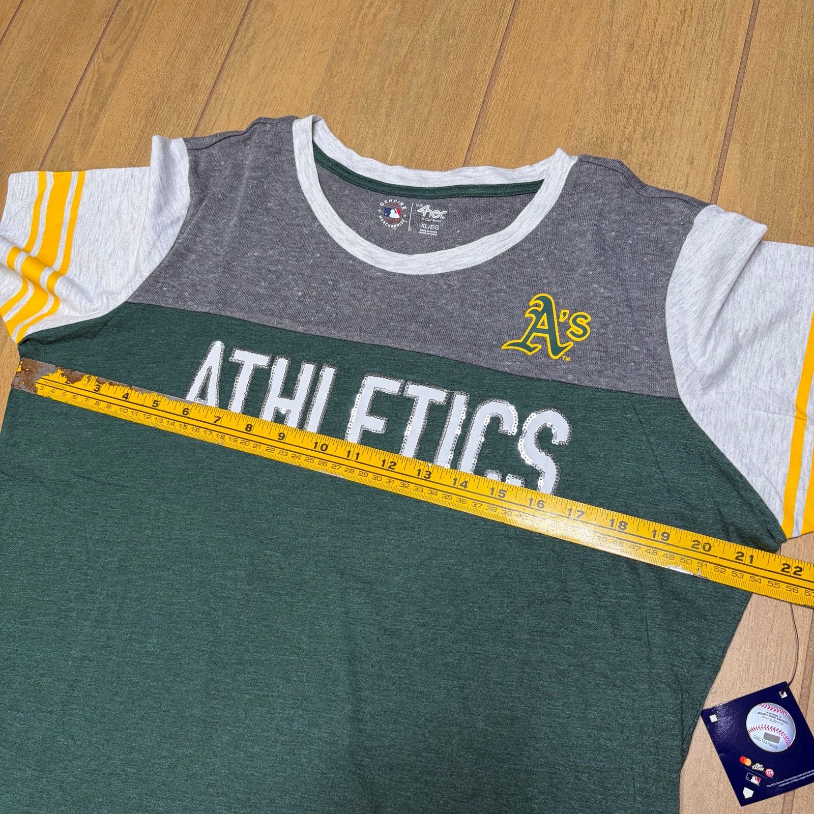 G-III Oakland Athletics Women’s XL Shirt G-III 4Her MLB Green NWT Size XL / US 12-14 / IT 48-50 - 4 Thumbnail
