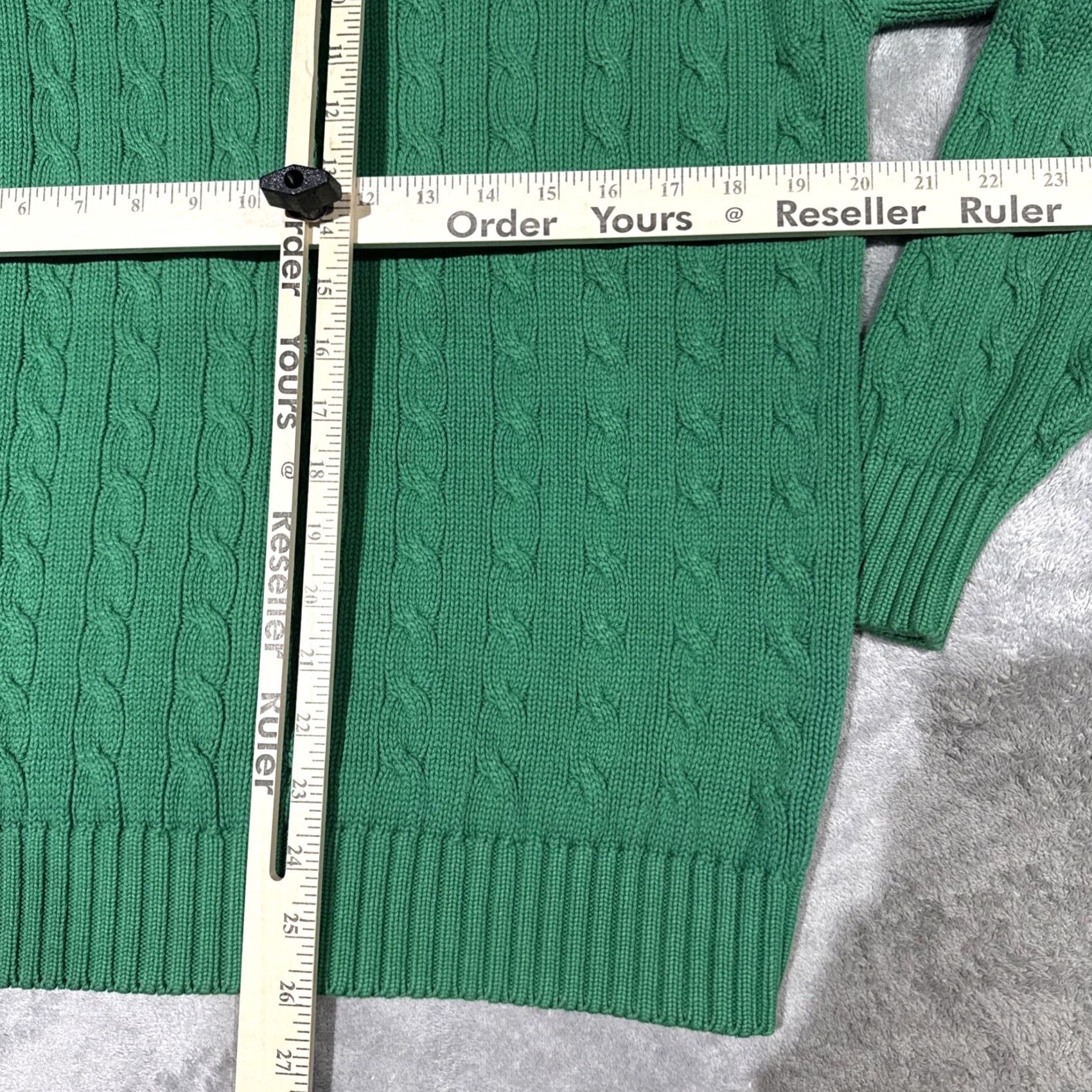J.Crew VINTAGE J.CREW Oarsman Sweater Men's XL Green Heavyweight Cable-Knit Crewneck Fisherman Pullover 90s Grunge Outdoor Classics Mens Size US XL / EU 56 / 4 - 7 Thumbnail