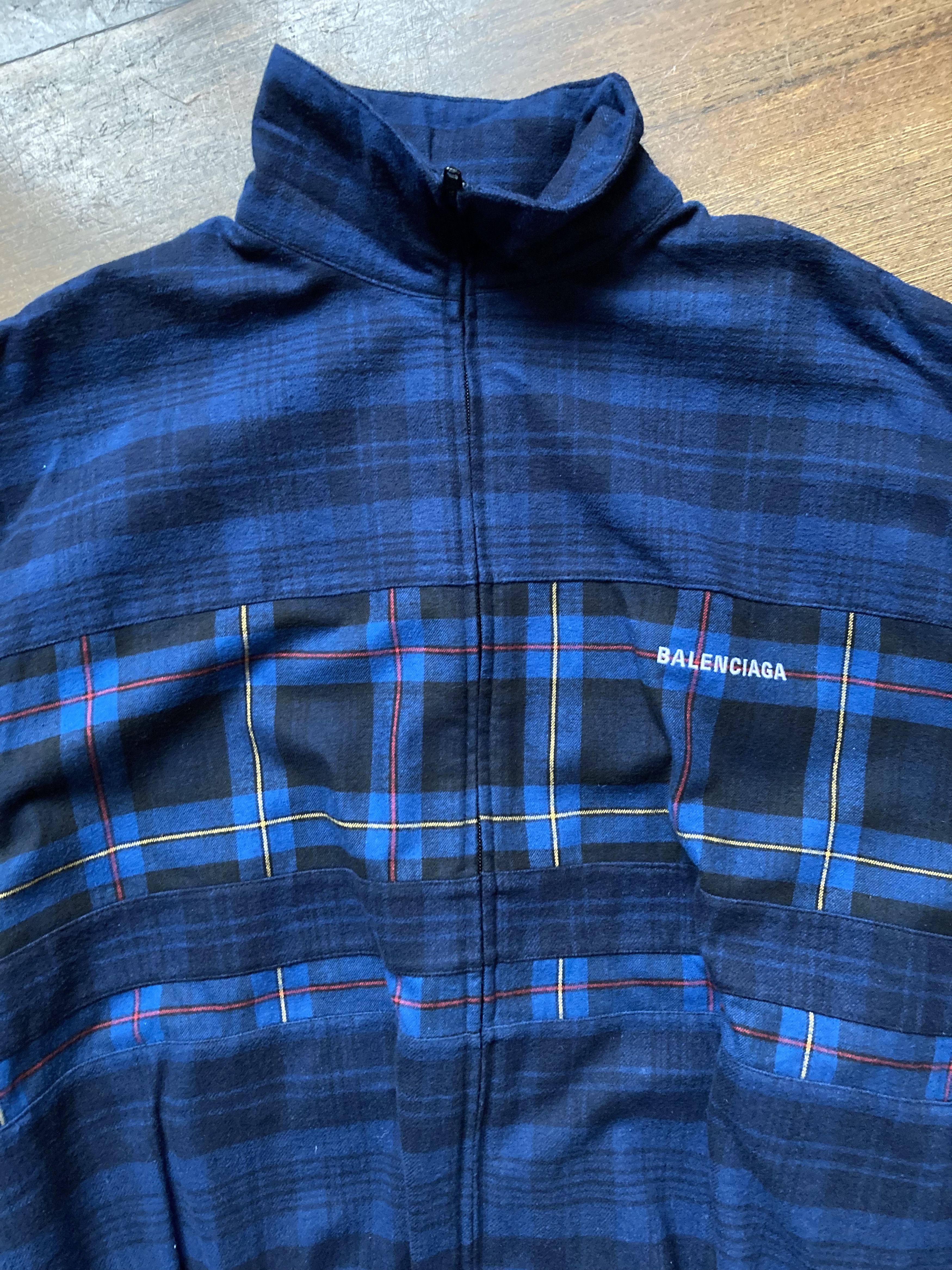 balenciaga flannel jacket