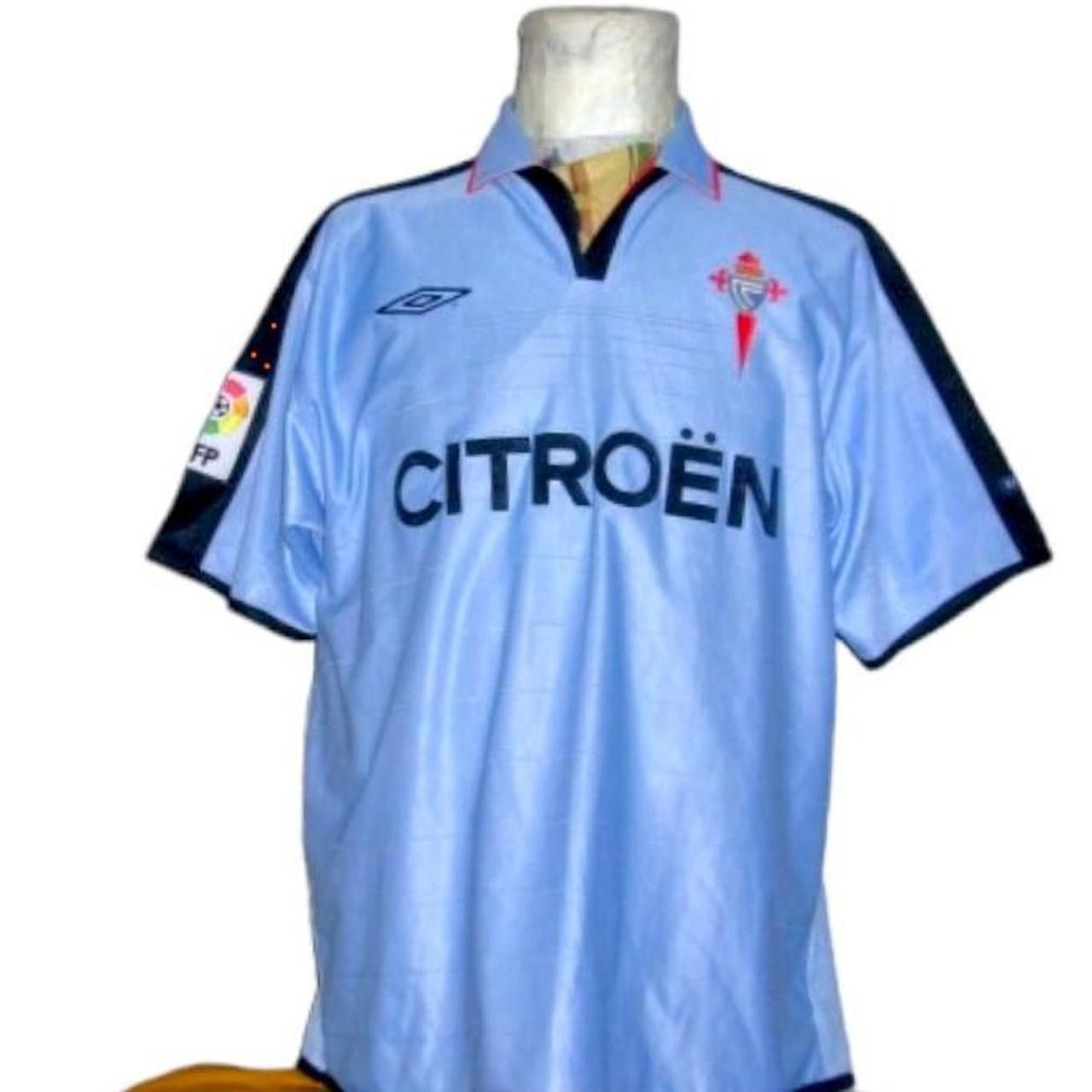 Umbro Celta Vigo spain 2002 2003 Home Shirt maillot Camiseta Size US L / EU 52-54 / 3 - 5 Thumbnail