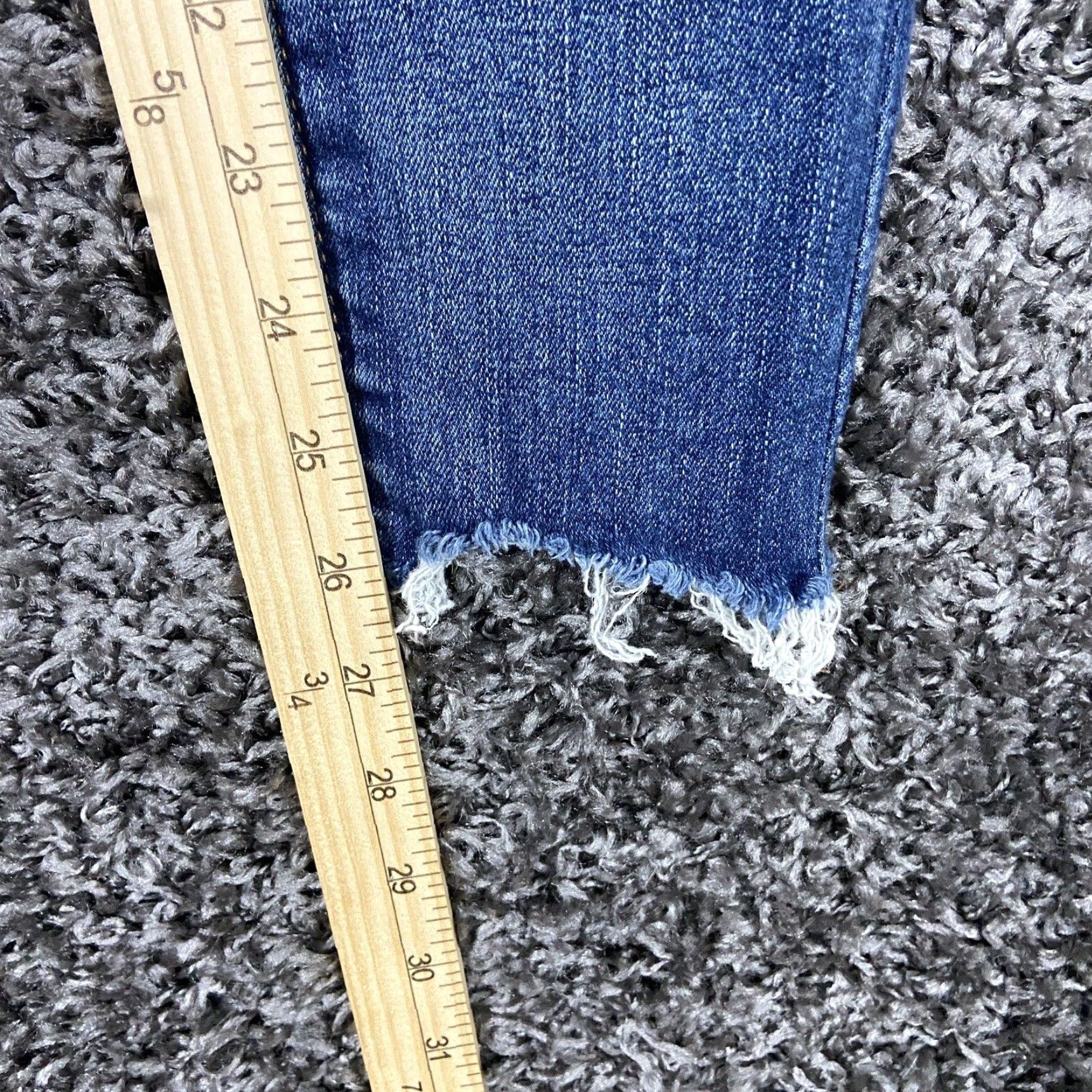 American Eagle Outfitters AMERICAN EAGLE Next Level Stretch Hi-Rise Crop Jegging Distressed Jeans Women’s 2 Blue Size 26" / US 2 / IT 38 - 7 Thumbnail