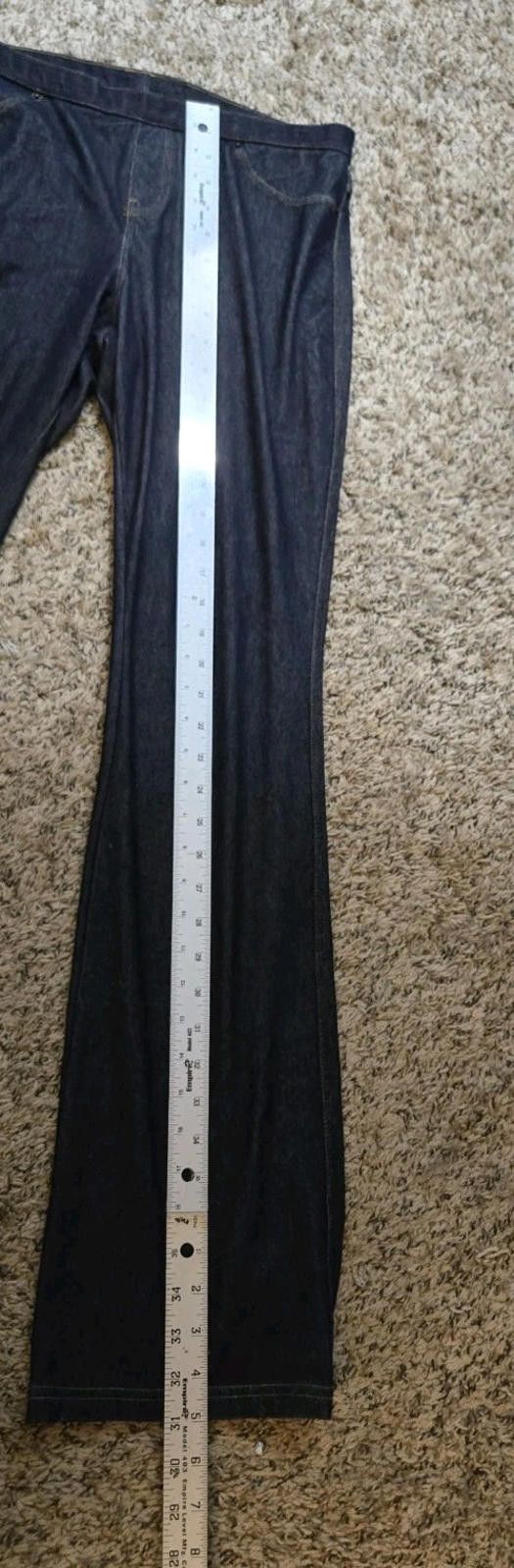 Other Vera Wang "Jeans" Flared Jeggings Womens Medium Elastic Wais Size 32" / US 10 / IT 46 - 10 Thumbnail