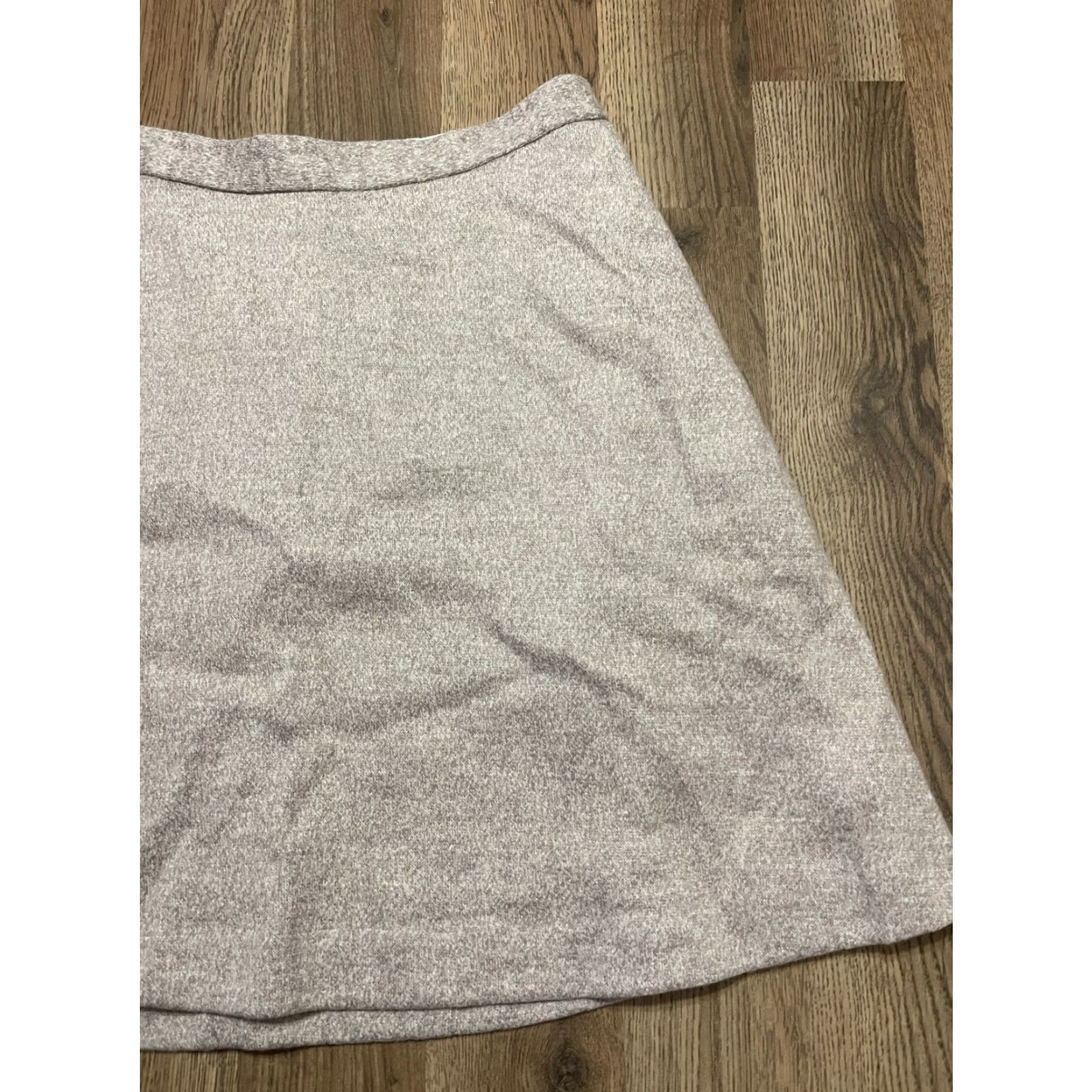 Banana Republic Banana Republic Skirt, Women's Size 6, A-line, Back Zip, White Gray, Lined, Short, Casual, Regular, Fall Spring Summer, Womens, Skirt Size 28" / US 6 / IT 42 - 4 Thumbnail