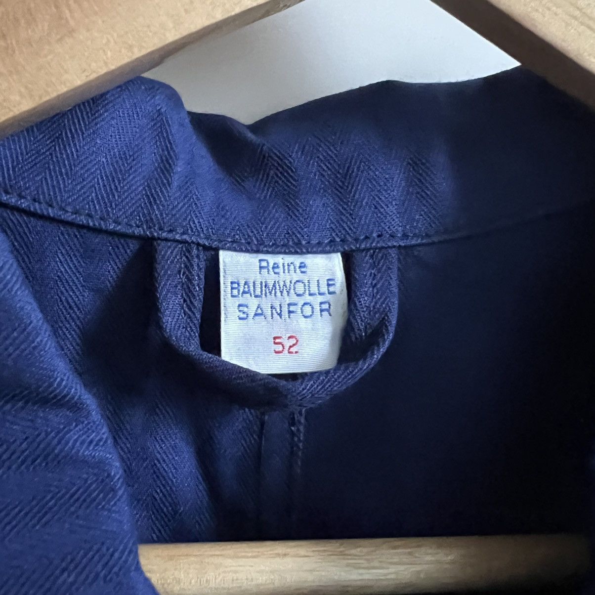 Le Laboureur German herringbone HBT mechanic deadstock works jacket Size US L / EU 52-54 / 3 - 3 Thumbnail