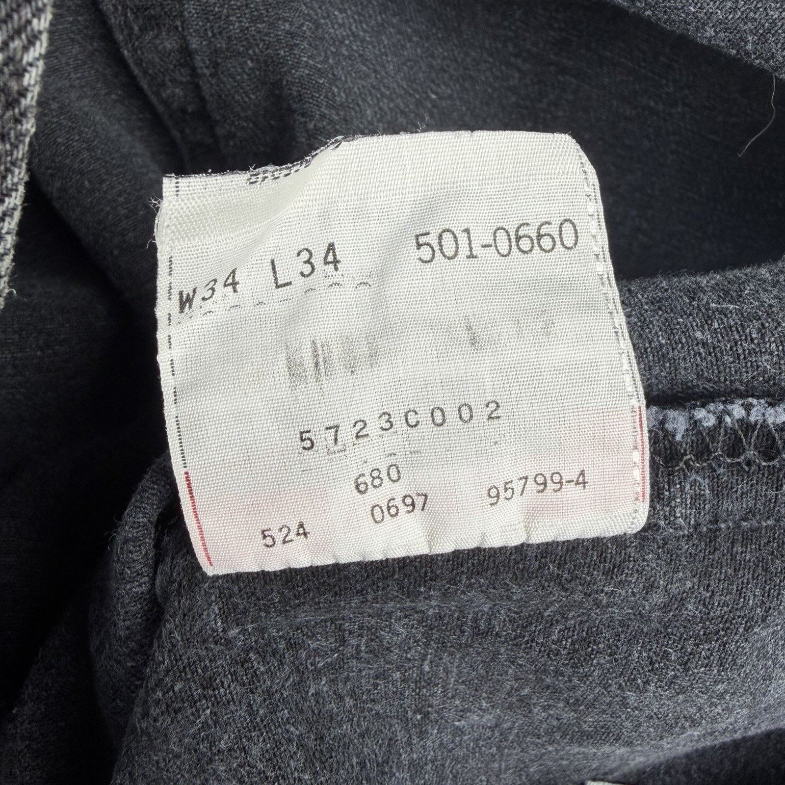 Levi's × Vintage Vintage 90s Levis 501 Faded Black Straight Denim Jeans 34x34 Size US 34 / EU 50 - 9 Thumbnail