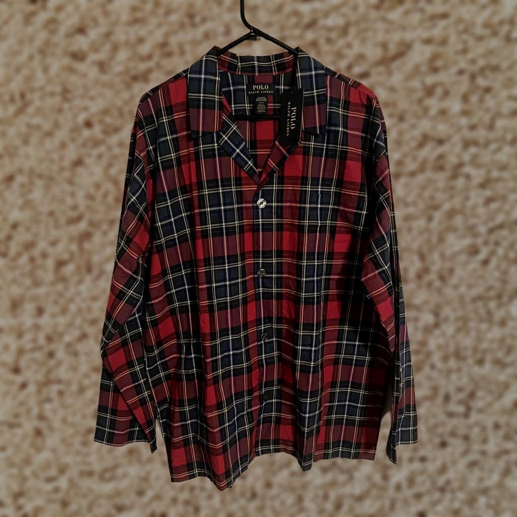 Polo Ralph Lauren Polo Ralph Lauren Men's L Multicolor Tartan Plaid Pajama Sleepwear Shirt Size US L / EU 52-54 / 3 - 1 Thumbnail