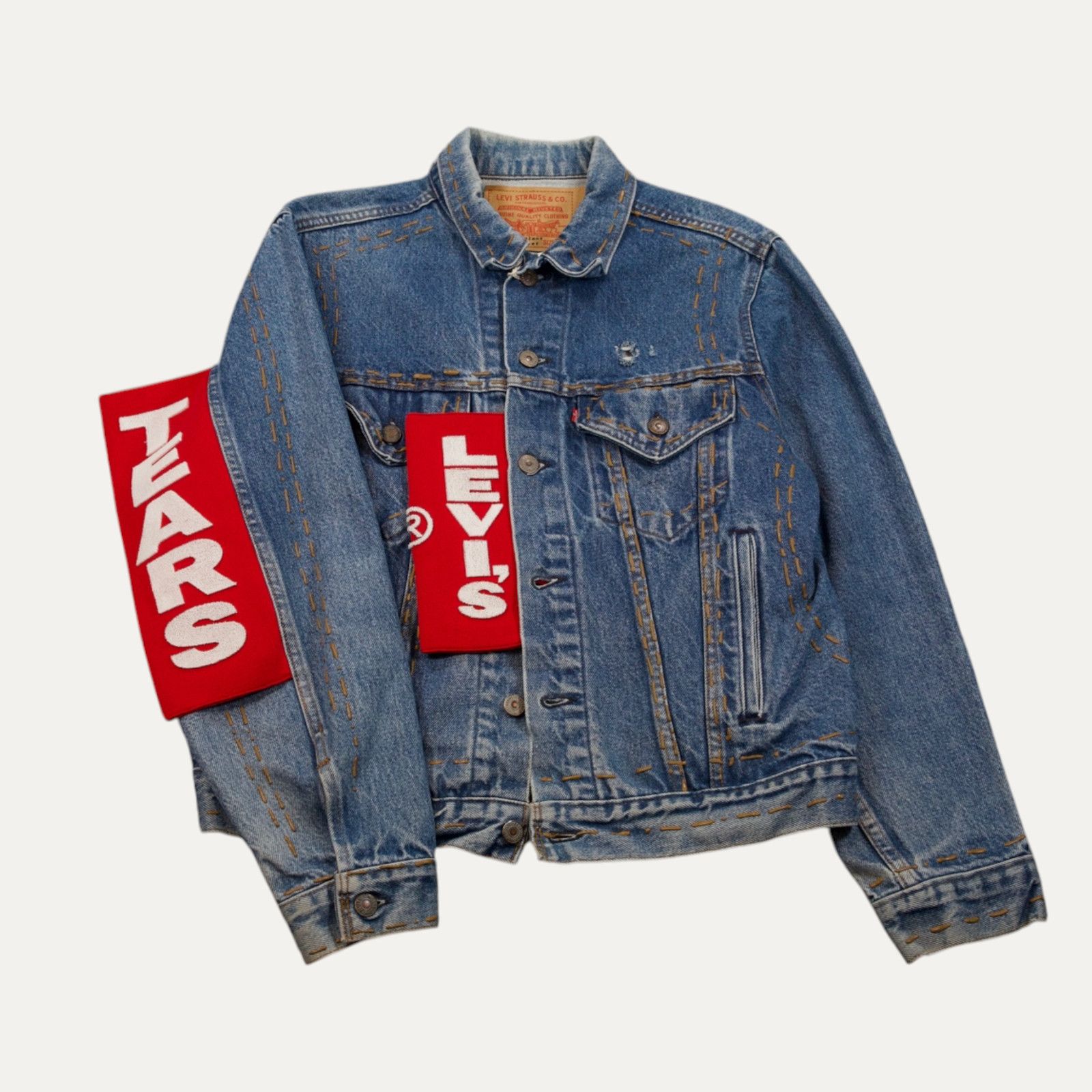 DENIM TEARS Denim Tears X CPFM X Levi's Complexcon Denim Jacket Size US L / EU 52-54 / 3 - 1 Thumbnail