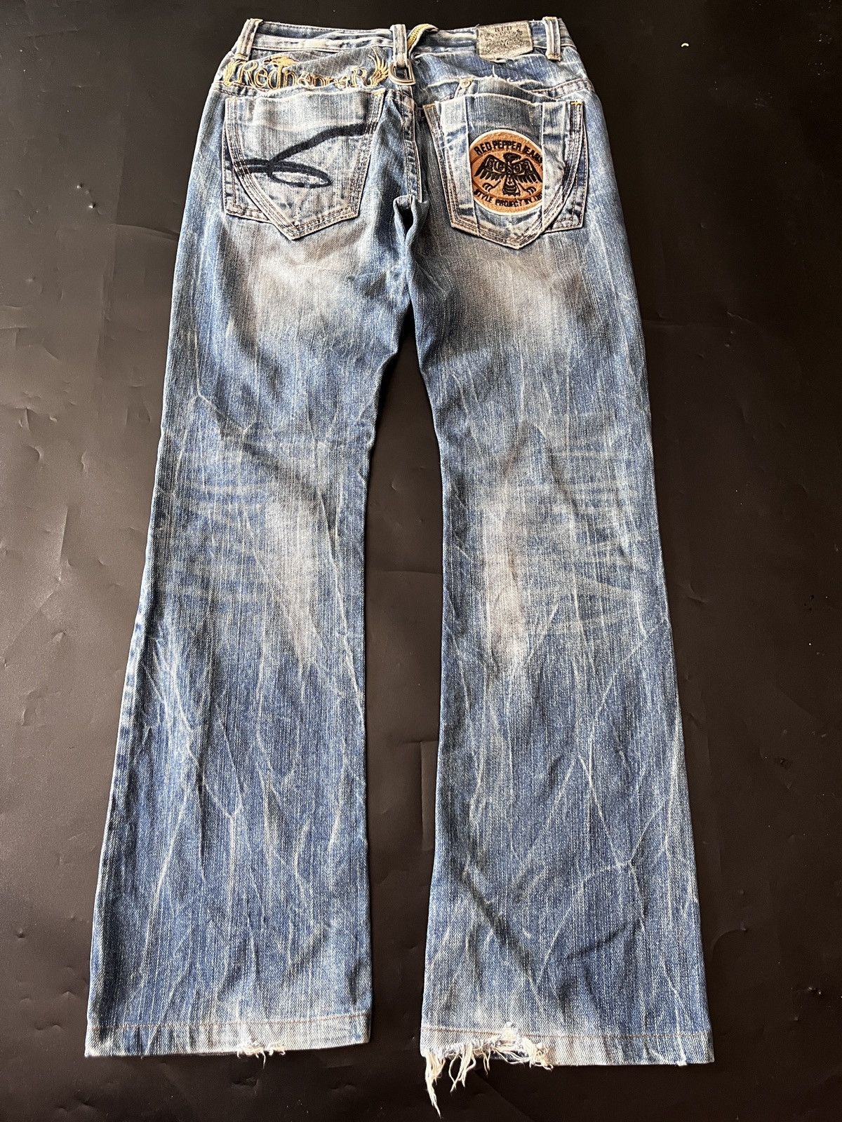 Christian Audigier Super Japanese Red Pepper Distressed jeans Size US 30 / EU 46 - 2 Thumbnail