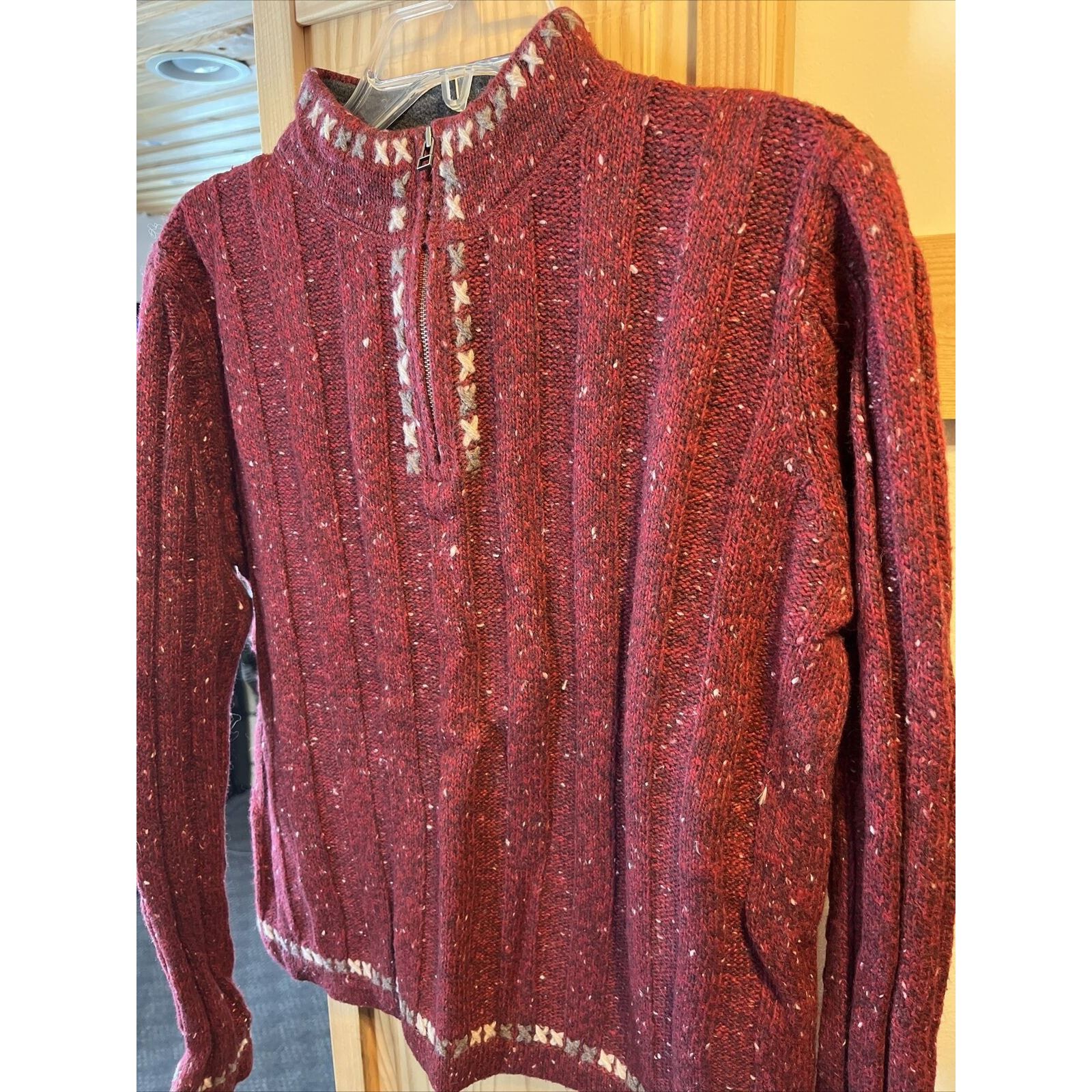 Woolrich Woolen Mills Woolrich VTG Women’s M Ruby Heather Wool Ramie Blend Sweater Size M / US 6-8 / IT 42-44 - 5 Thumbnail