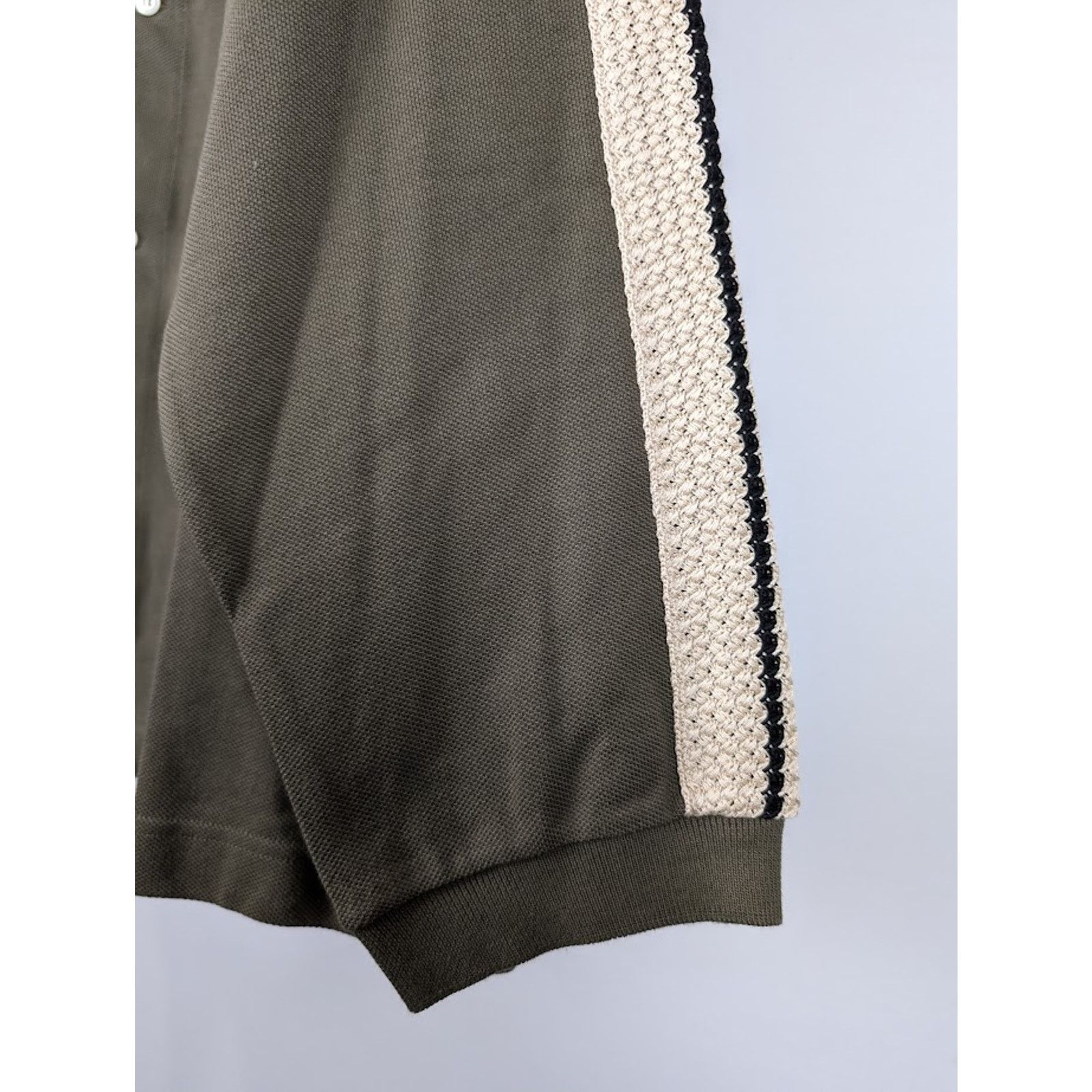 Palm Angels o1rshd1 PA Monogram Piquet Track Shirt in Brown Size US XS / EU 42 / 0 - 10 Thumbnail