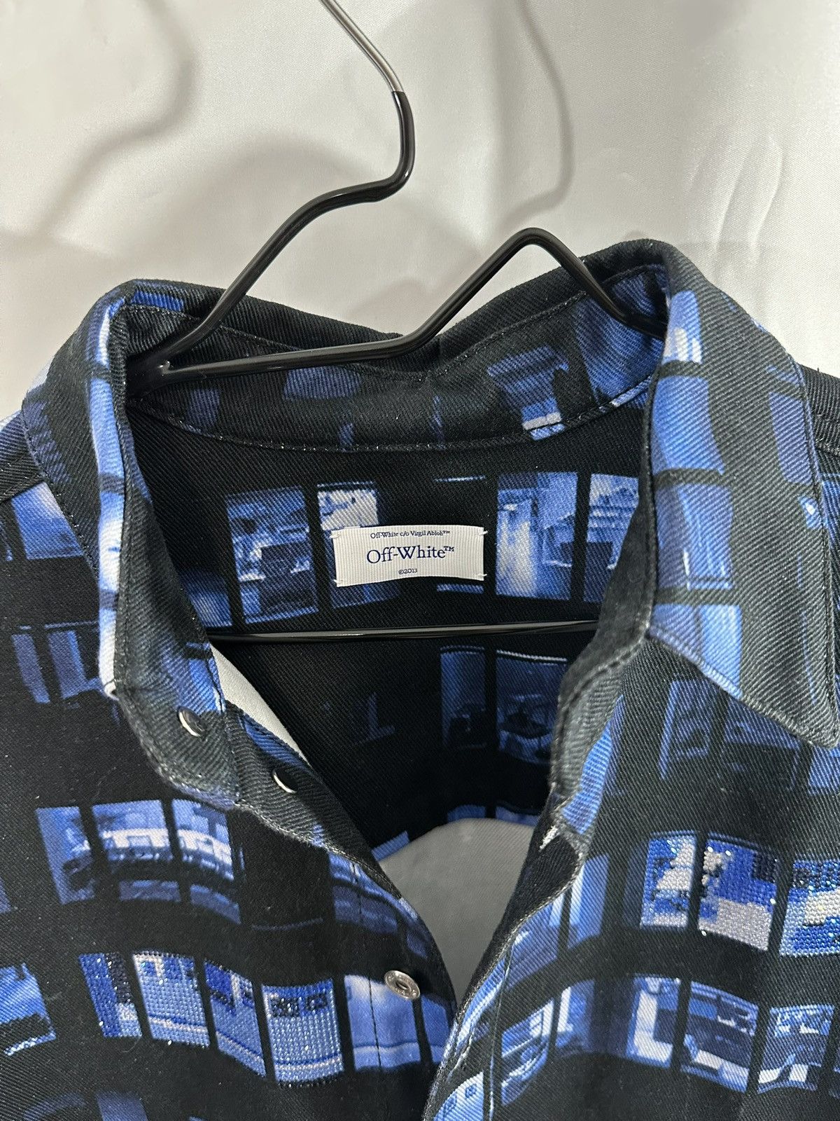 Off-White Off White Denim Windows Shirt Size US M / EU 48-50 / 2 - 10 Thumbnail