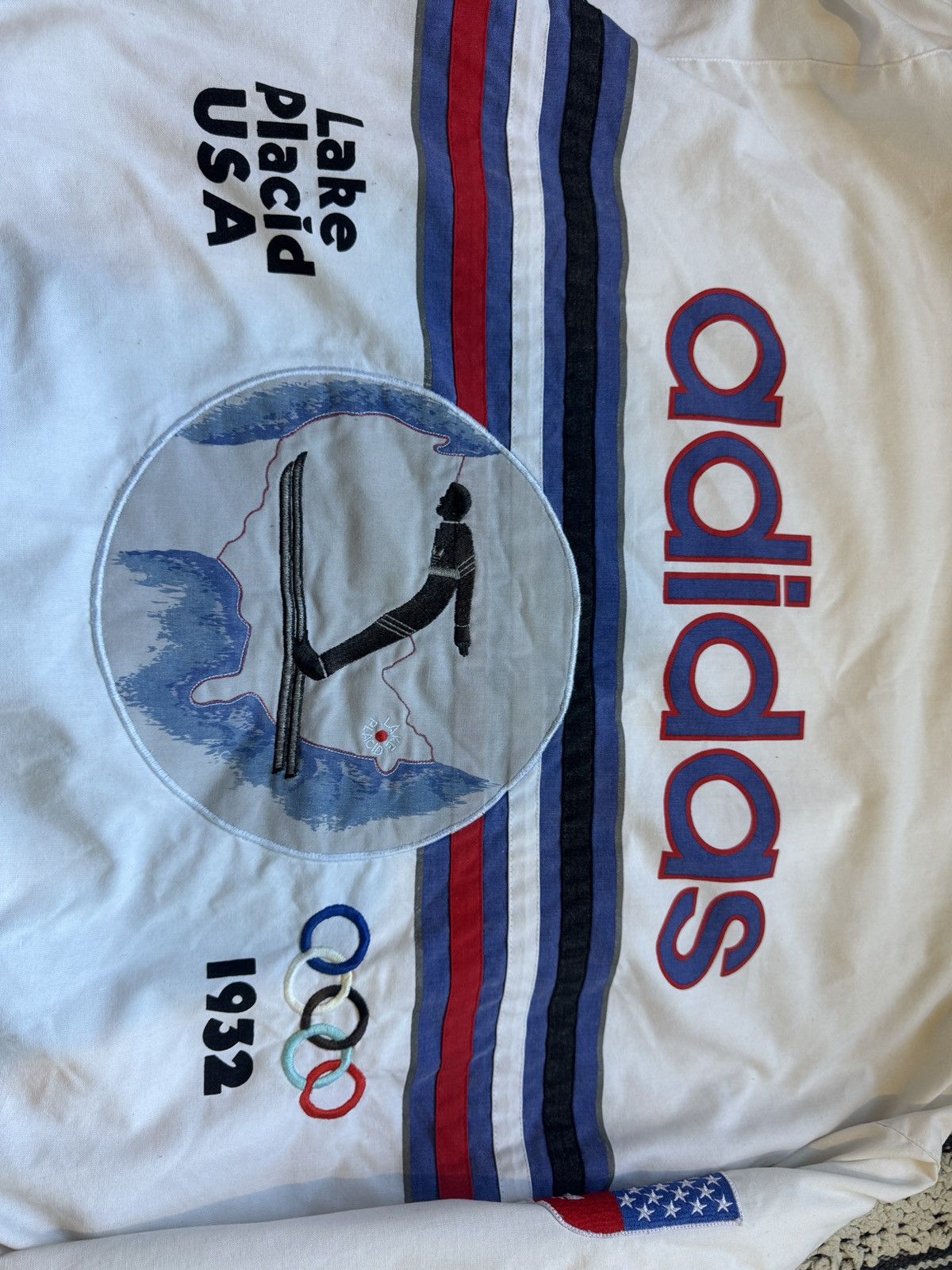 Adidas × Vintage Vintage 80s Adidas Winter Olympics Lake Placid Jacket Size US M / EU 48-50 / 2 - 10 Thumbnail