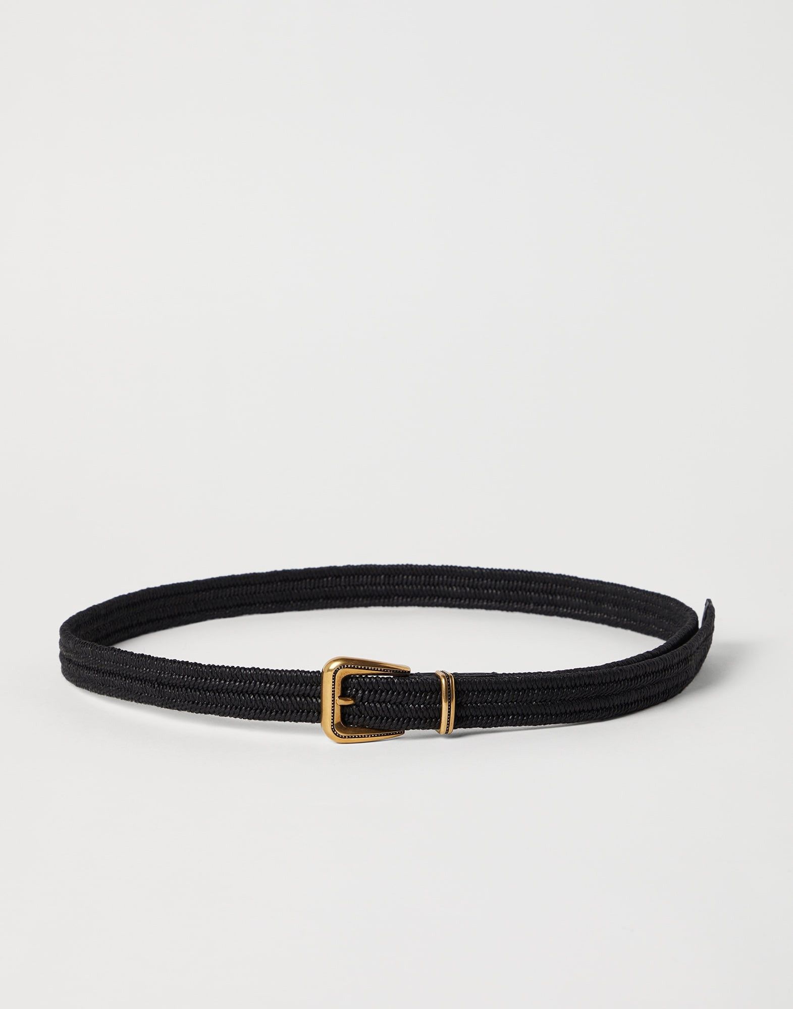 Brunello Cucinelli o1la1rc1a0325 Size: OS/Belt in Black Size ONE SIZE - 1 Thumbnail