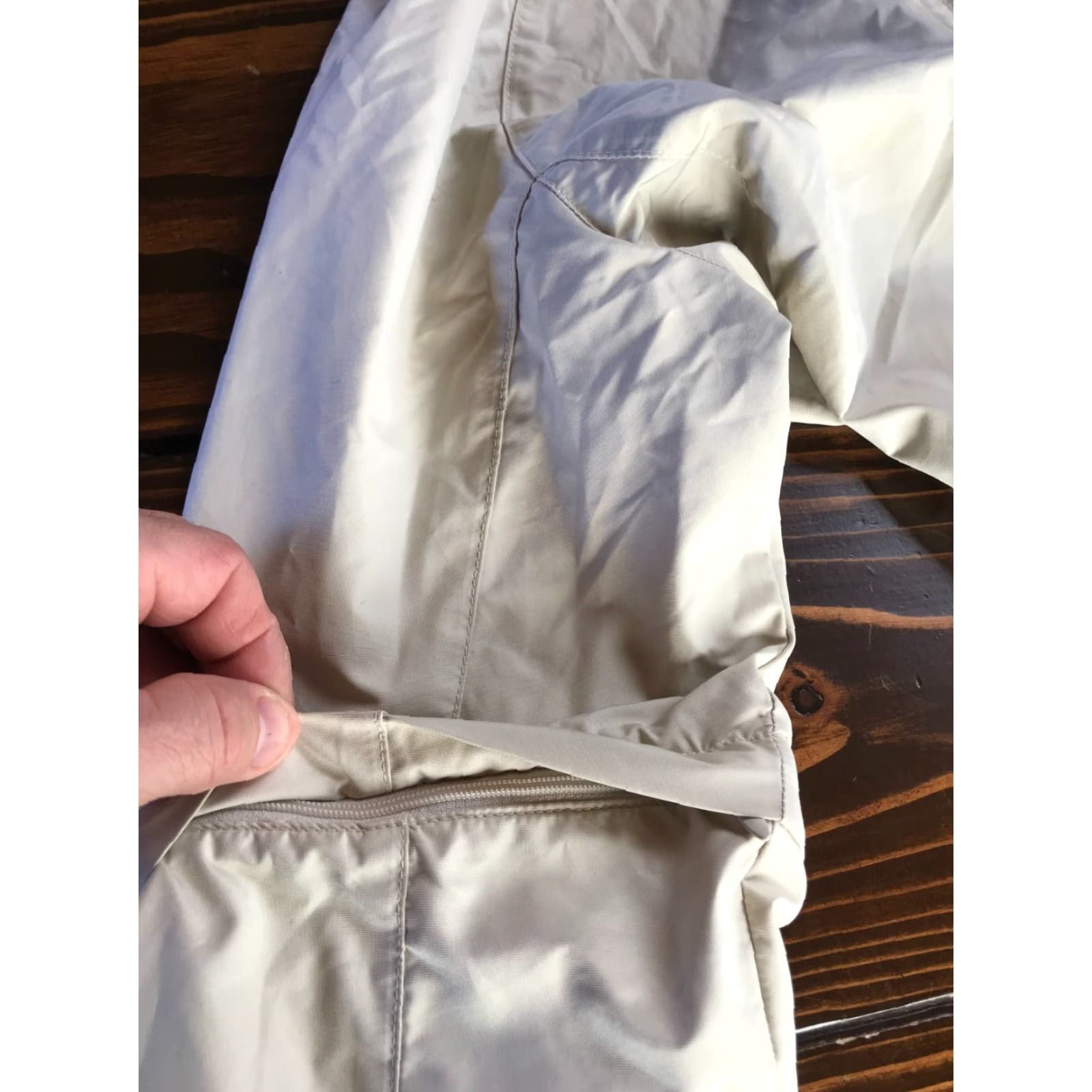 Nike Nike Jacket, Women's Size Medium, 1/4 Zip, Zip Off, Activewear, Golf, Cream, Brown, Pullover, Modern, Basic Jacket, Fall, Spring, Summer, Womens Size M / US 6-8 / IT 42-44 - 3 Thumbnail