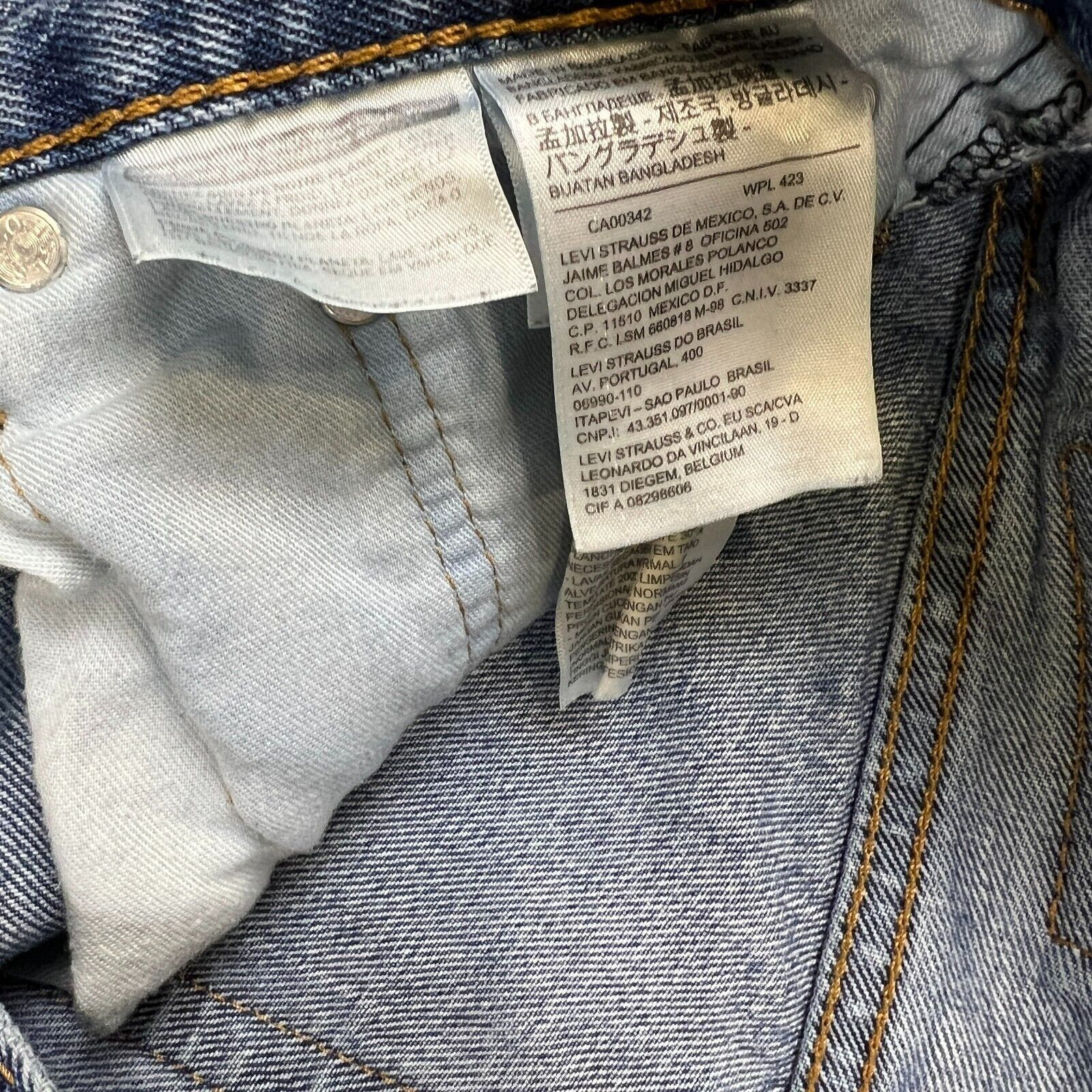 Levi's × Levi's Vintage Clothing × Vintage Levi's 516 Jeans 34x30 Slim Straight American Denim Pants Size US 34 / EU 50 - 10 Thumbnail
