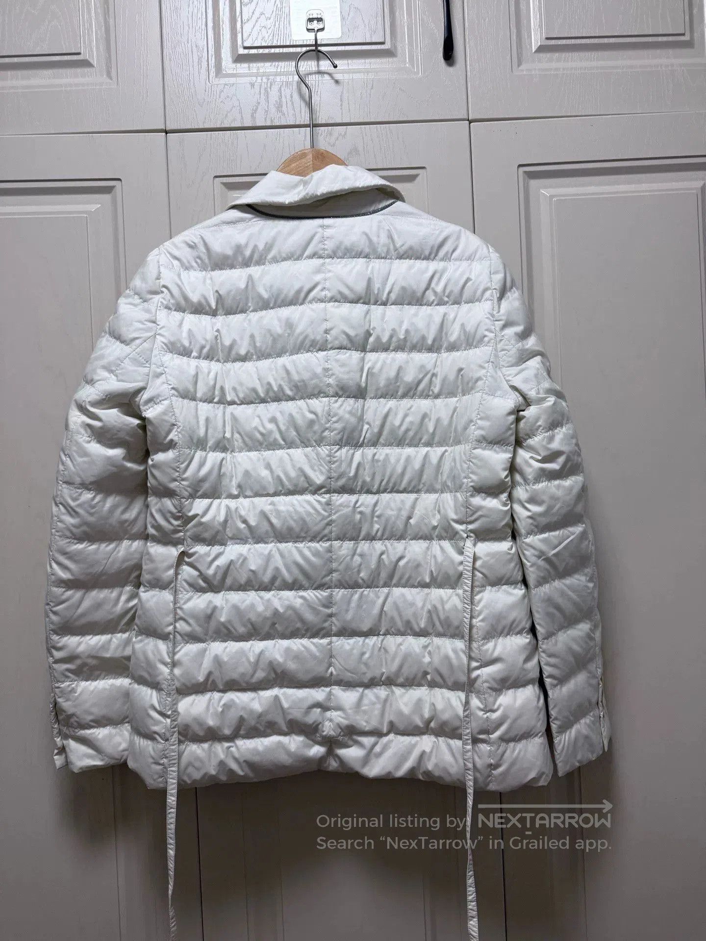 Brunello Cucinelli Brunello Cucinelli Lapel Belted Down Jacket. Size L / US 10 / IT 46 - 2 Thumbnail