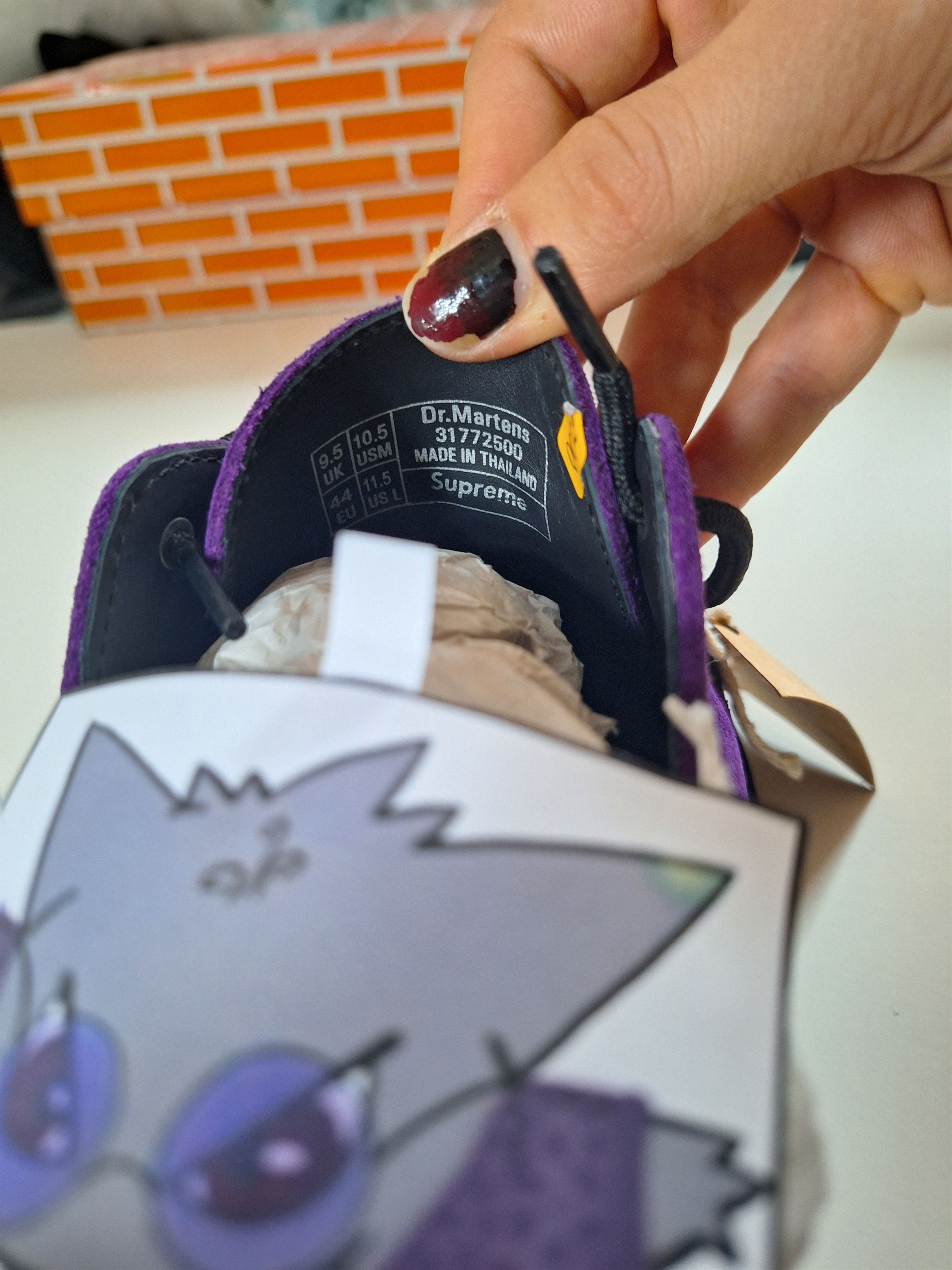 Dr. Martens × Supreme Ramsey supreme lows purple Size US 11.5 / EU 44-45 - 3 Thumbnail