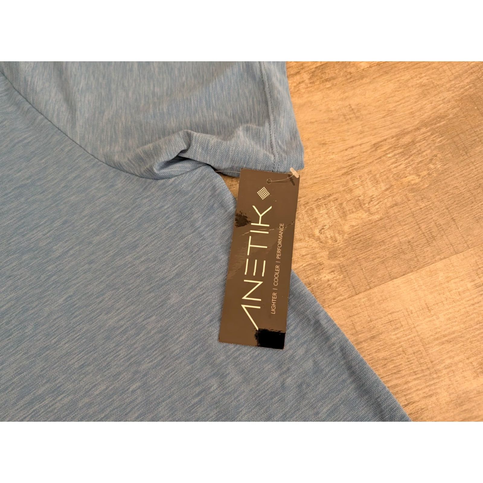 Vintage NWT Anetik Polo Shirt Mens 2XL Blue Performance UPF 30+ Vint Tech Read Size US XXL / EU 58 / 5 - 2 Thumbnail