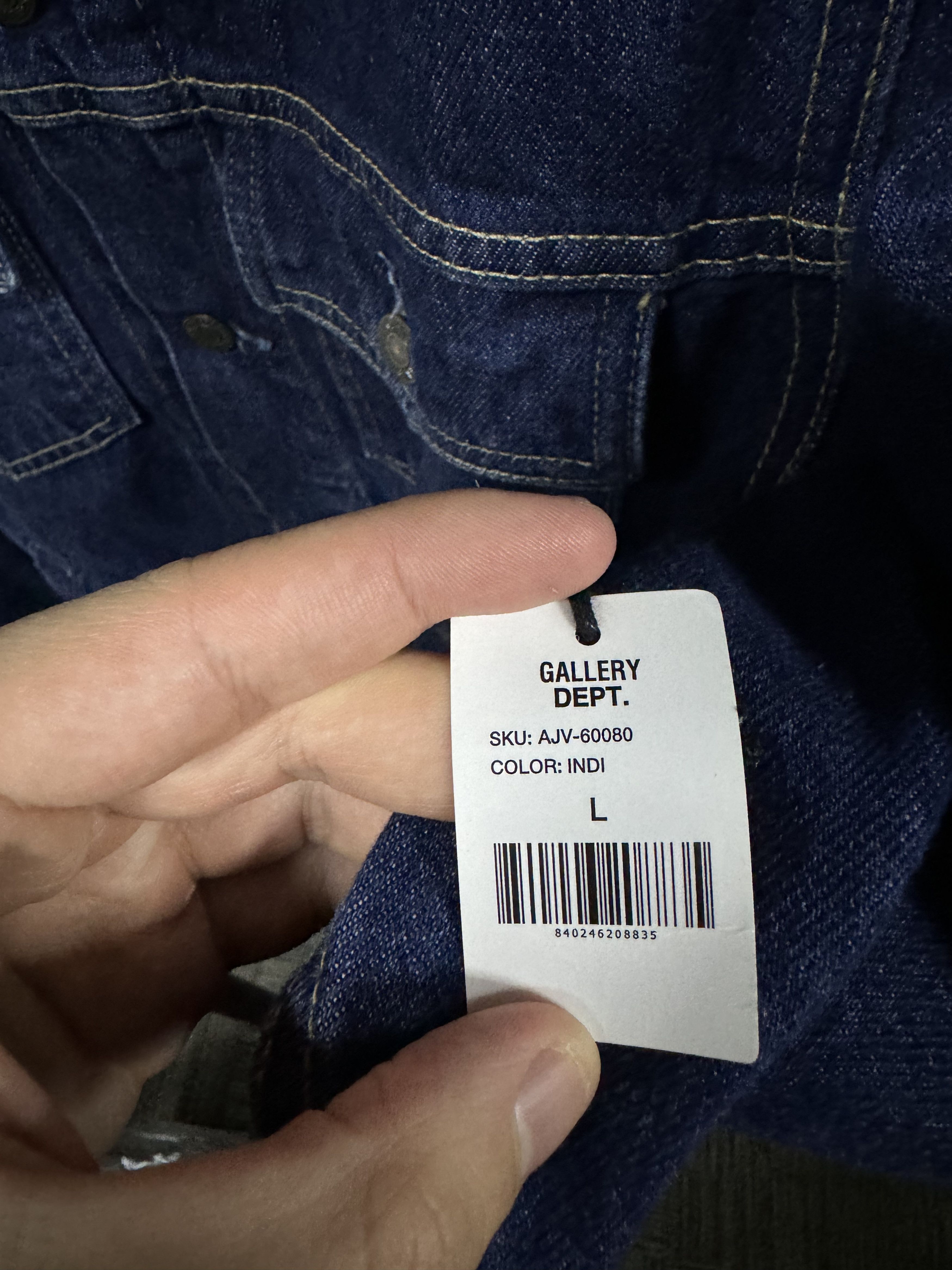 Gallery Dept. Gallery Dept. Vintage Andy Denim Jacket Size US L / EU 52-54 / 3 - 10 Thumbnail