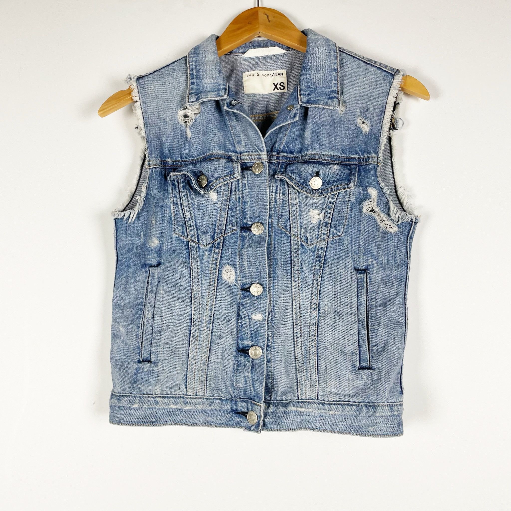 Rag & Bone Rag & Bone Women's Cotton Distressed Size XS / US 0-2 / IT 36-38 - 1 Thumbnail