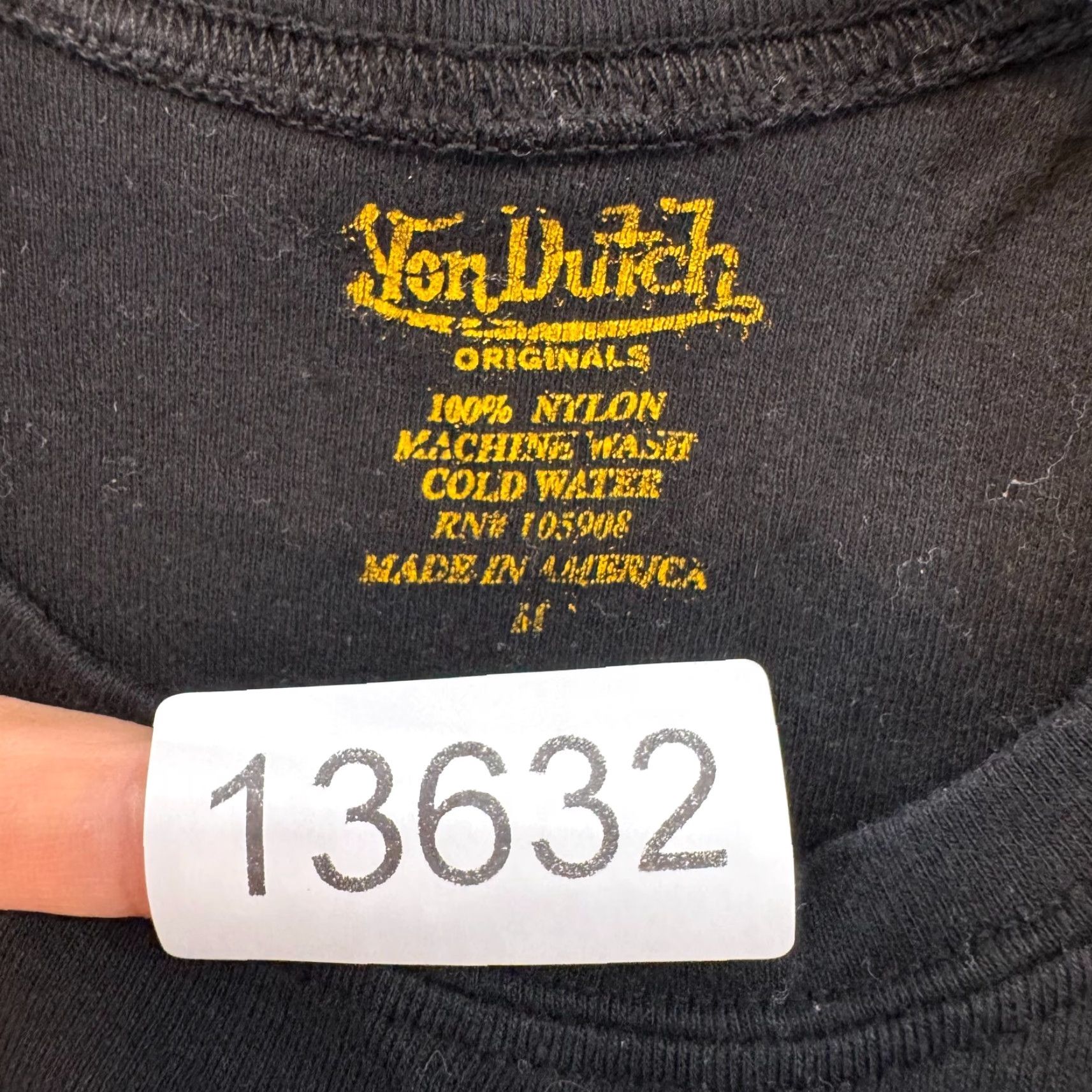 Von Dutch VINTAGE Von Dutch T-Shirt Top Womens Small Medium Flying Eyeball Graphic Shirt S Black Grunge 90s Mens Women? Size S / US 4 / IT 40 - 7 Thumbnail