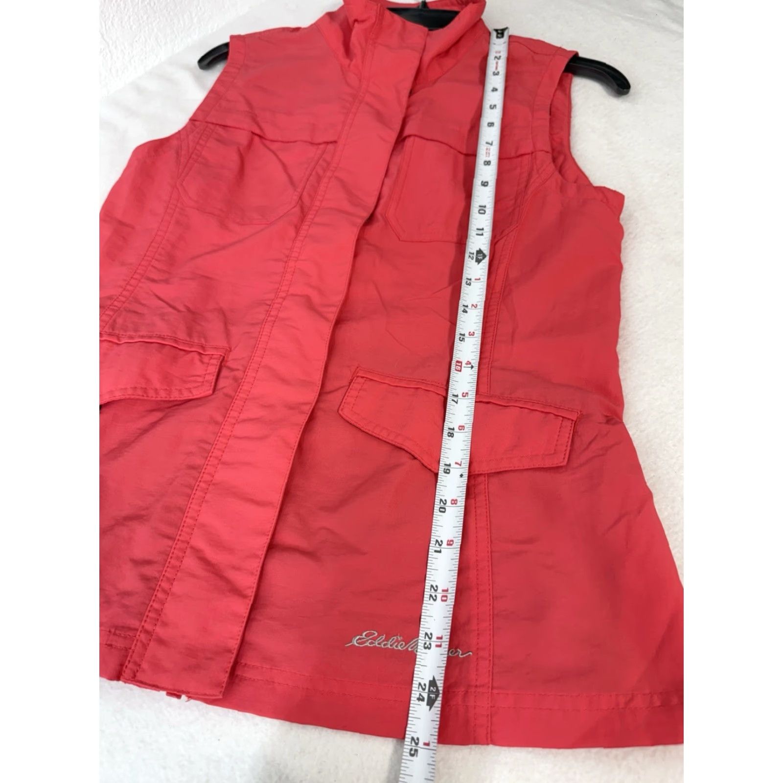 Eddie Bauer Eddie Bauer Womens Vest XS Front Pocket Sleeveless Zipper Pink Coral Size XS Casual Outdoors"} Size XS / US 0-2 / IT 36-38 - 2 Thumbnail