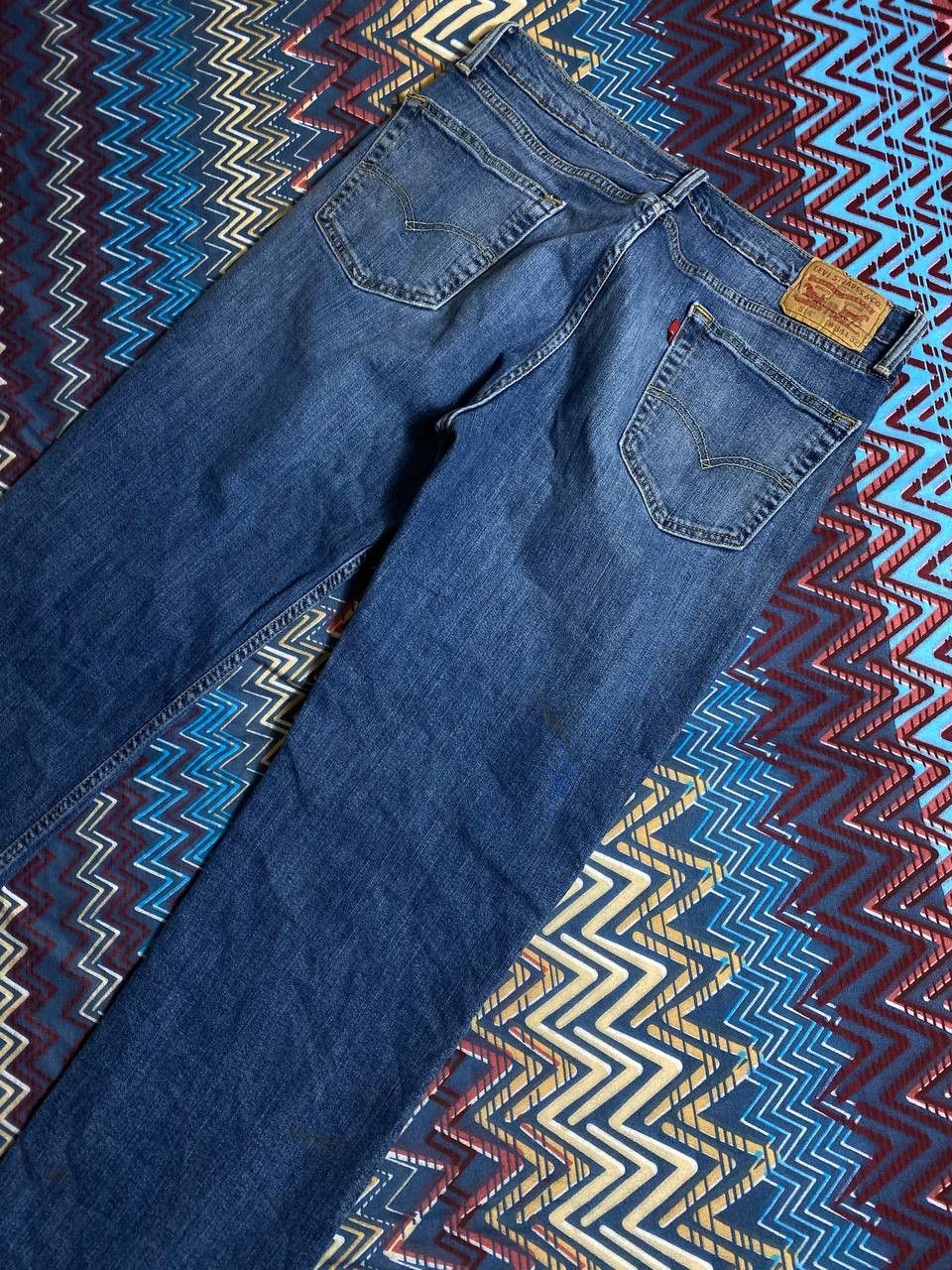 Levi's × Vintage Vintage Levis 514 Denim Painter Levi's Faded Jeans Size US 34 / EU 50 - 20 Thumbnail