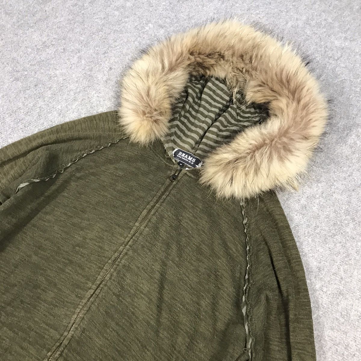 Beams Plus × If Six Was Nine × Le Grande Bleu (L.G.B.) BEAMS DISTRESS DESIGN ZIPPER FUR HOODIES PUNK ROCK STYLE Size US M / EU 48-50 / 2 - 3 Thumbnail