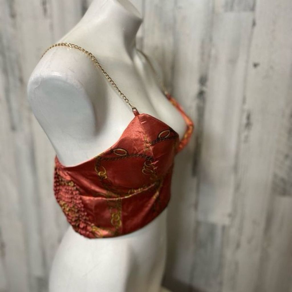 47 Brand Penelope Project Satin Chain Strap Crop Top Small Size S / US 4 / IT 40 - 6 Thumbnail