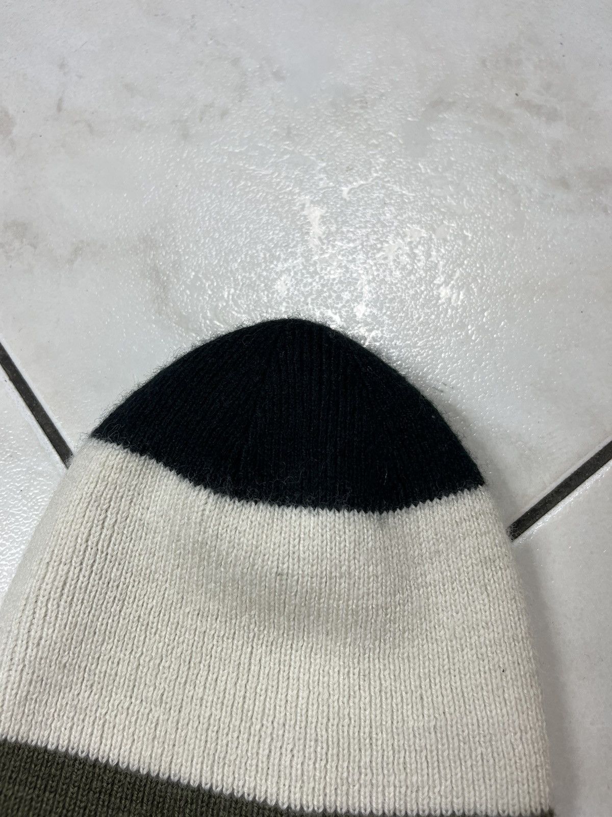 Norrona Norrona striped mid weight beanie wool hat logo triple color Size ONE SIZE - 3 Thumbnail