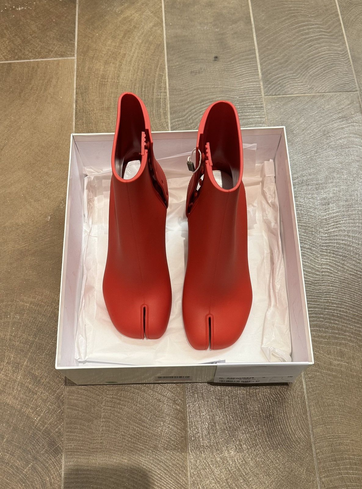Maison Margiela Margiela Tabi Rubber Ankle Boots Size US 7 / IT 37 - 1 Thumbnail