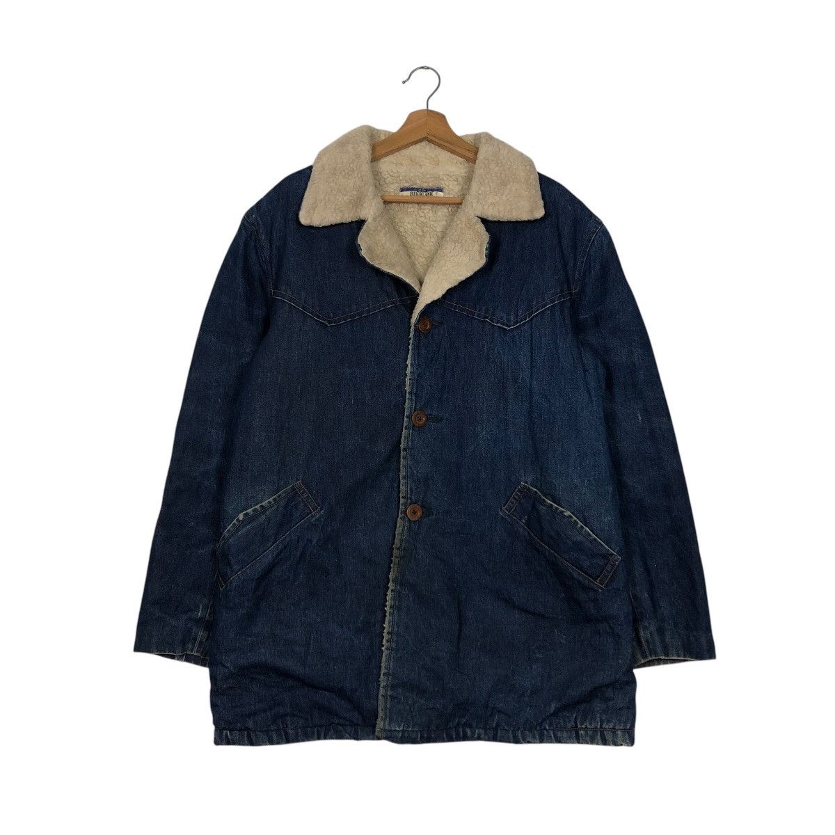 Japanese Brand 🔥VINTAGE CHORE DENIM JACKET BLANKET BIG X ANK ISSEY MIYAKE Size US L / EU 52-54 / 3 - 3 Thumbnail